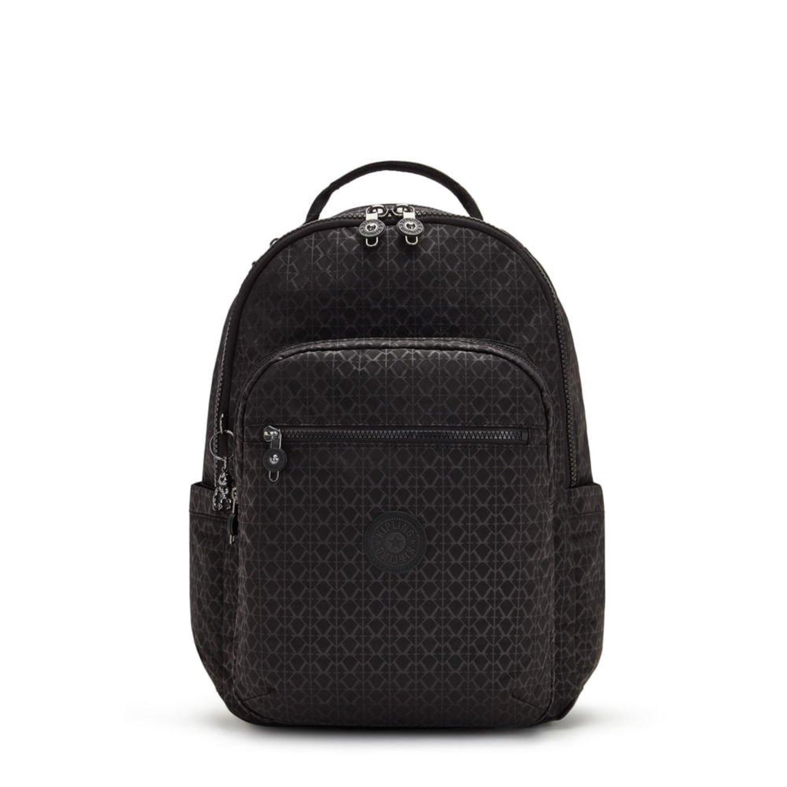 Vista 2 Mochila Kipling Seoul 27L Preto Estampado incolor Kipling incolor