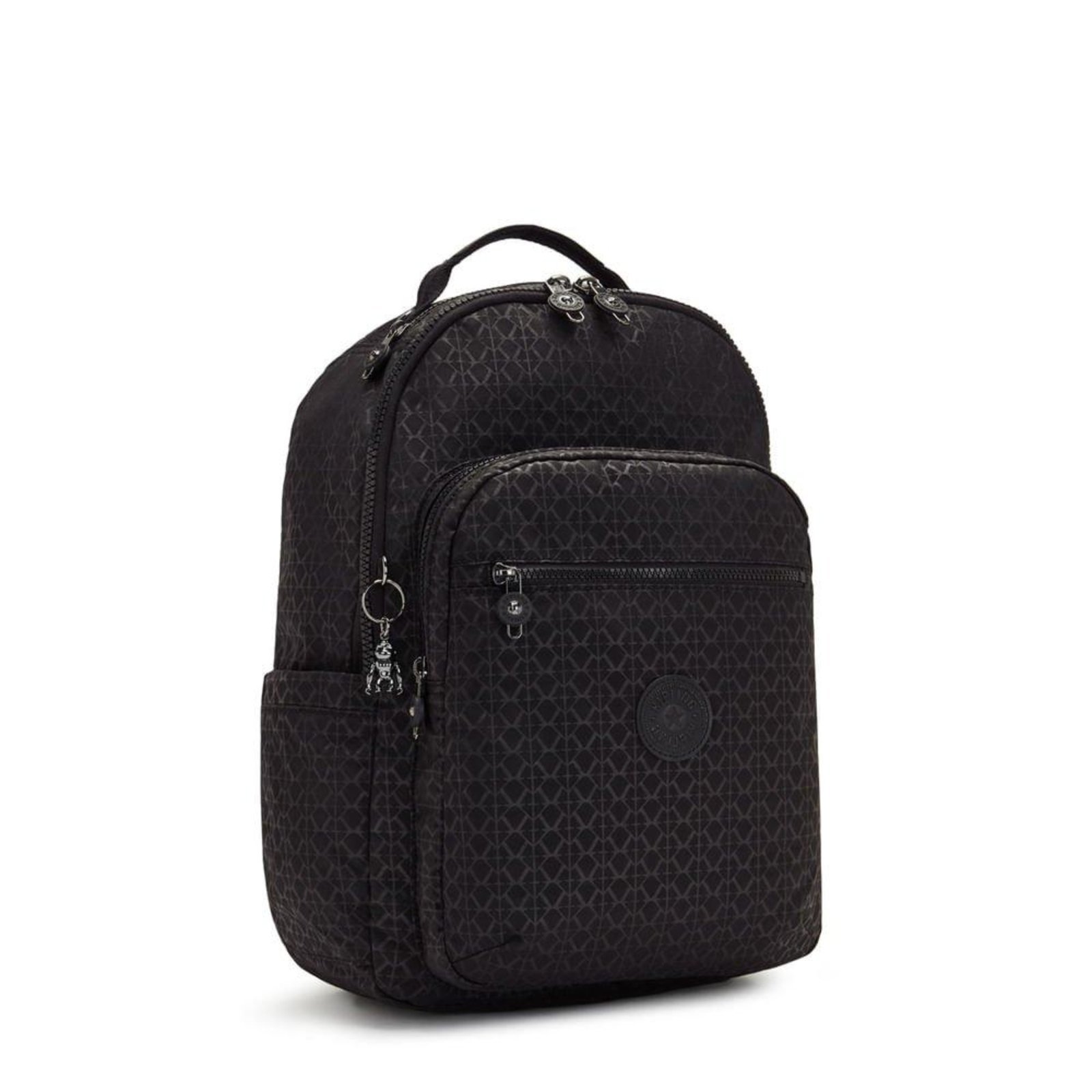Vista 3 Mochila Kipling Seoul 27L Preto Estampado incolor Kipling incolor