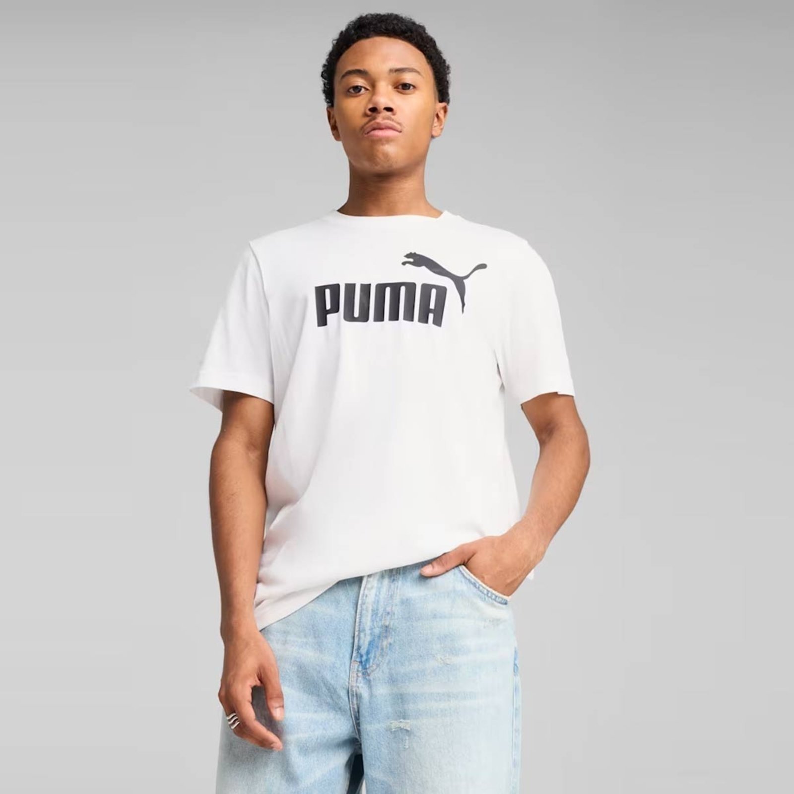 Camiseta Puma ESS NO. 1 Logo Branco