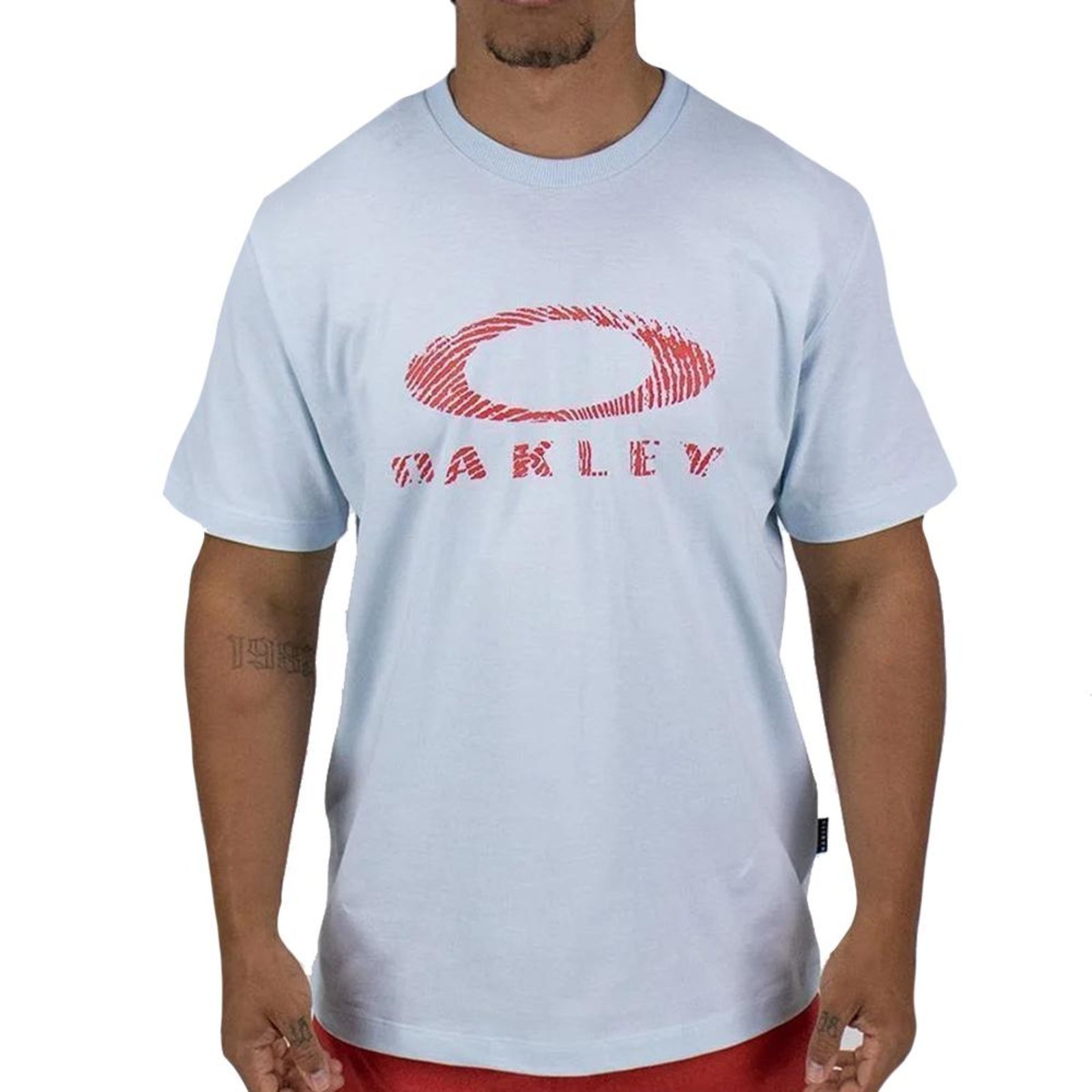 Camiseta Oakley Ellipse Fingerprint SM26 Masculina Frost