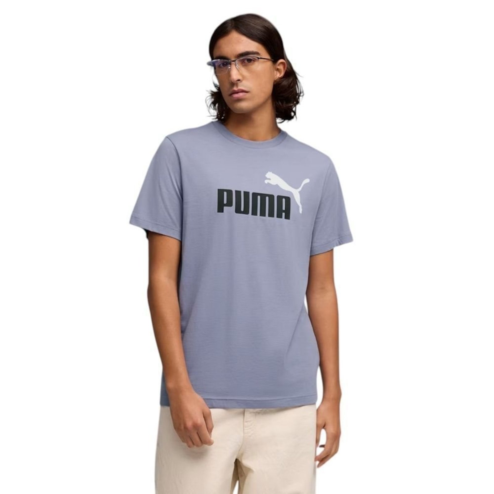 Camiseta Puma Ess 2 Color No. 1 Masculina - Cinza - Puma