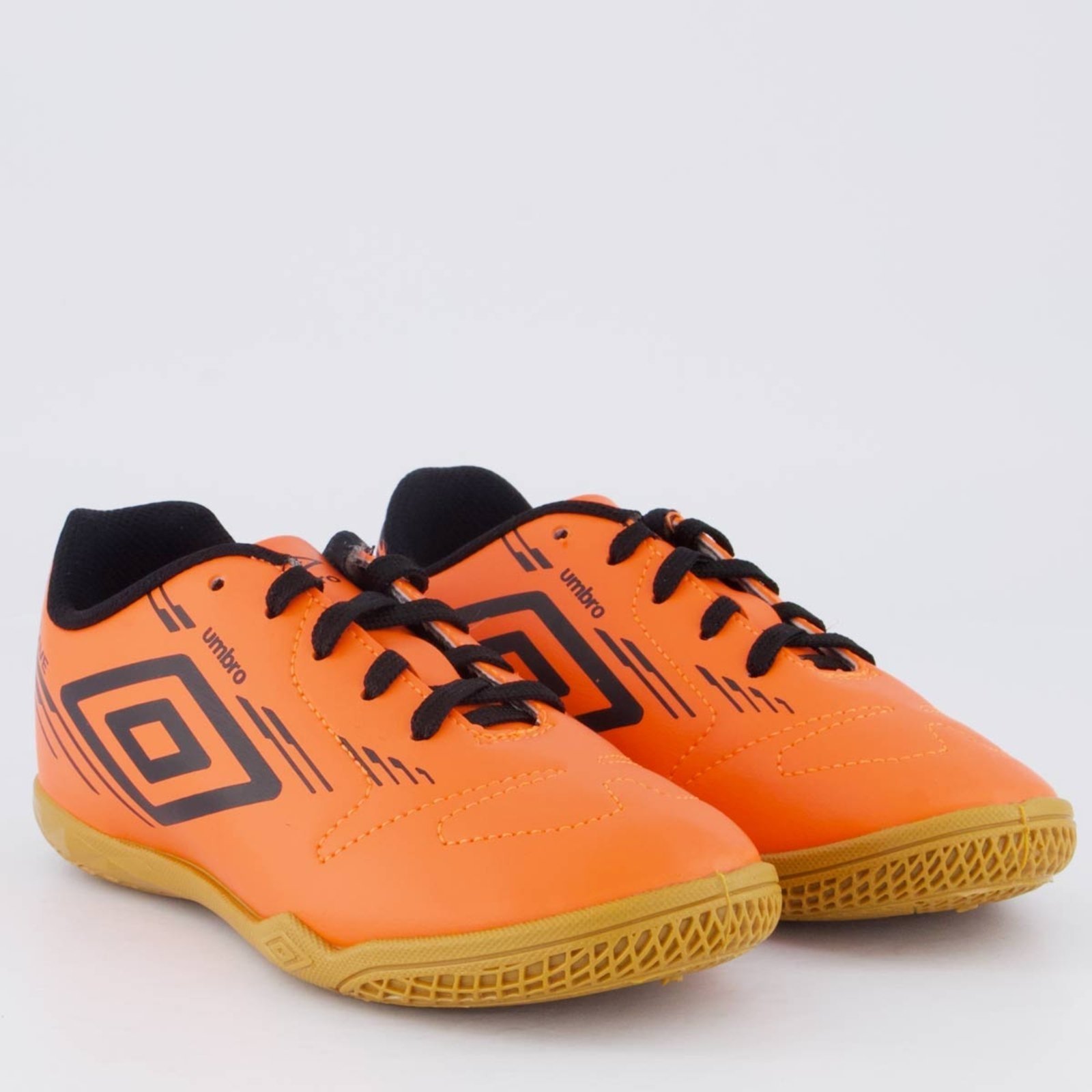 Vista 3 Chuteira Umbro Brave Futsal Juvenil laranja Umbro laranja