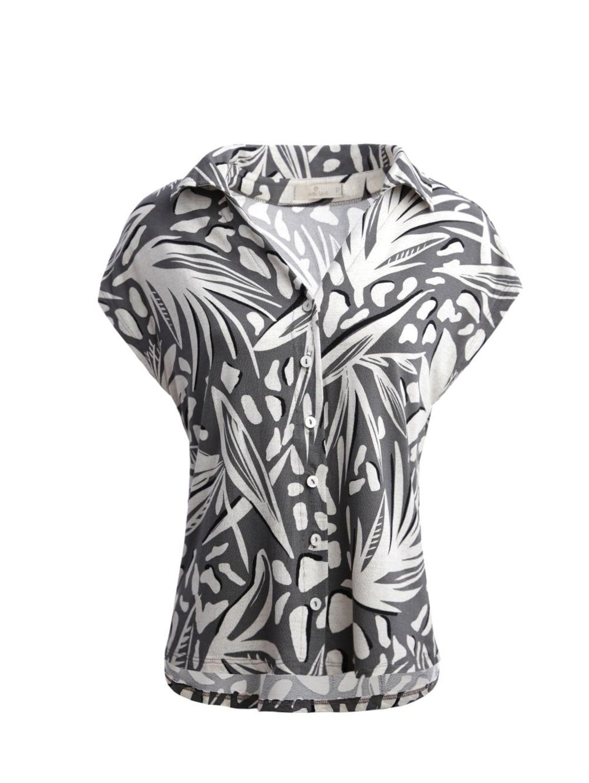 Vista 2 Camisa Manga Curta Autentique Feminina azul Autentique azul