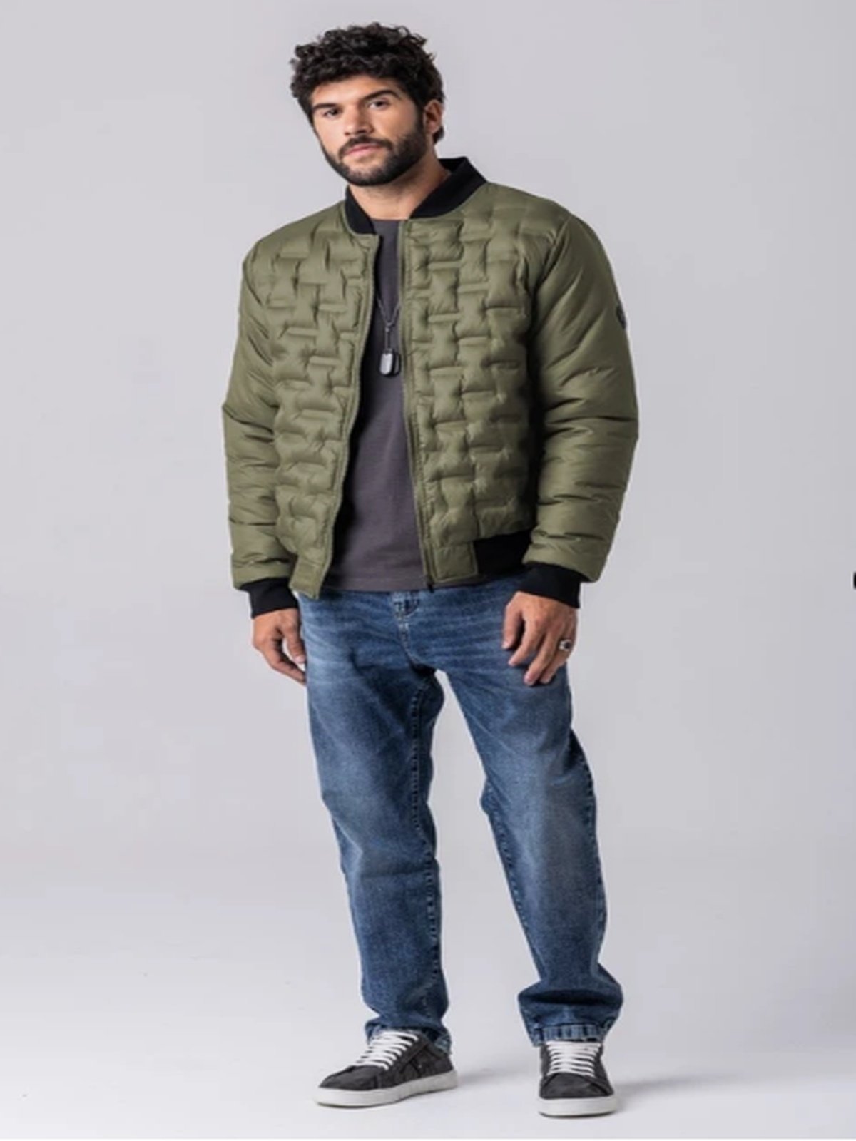 Jaqueta Masculina Street Rock e Soda Verde