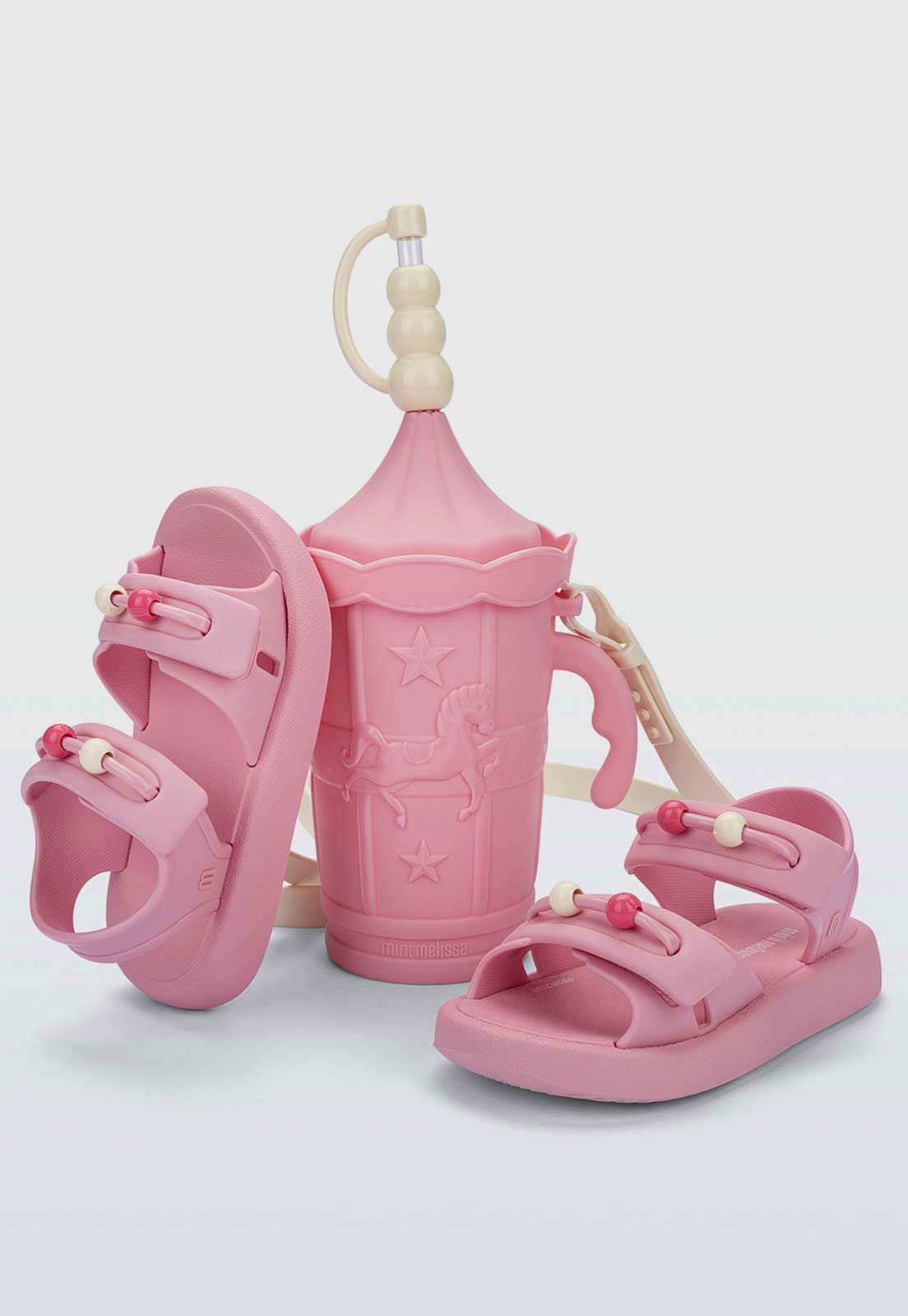 Infantil - Sandália Mini Melissa Carrossel BB Rosa