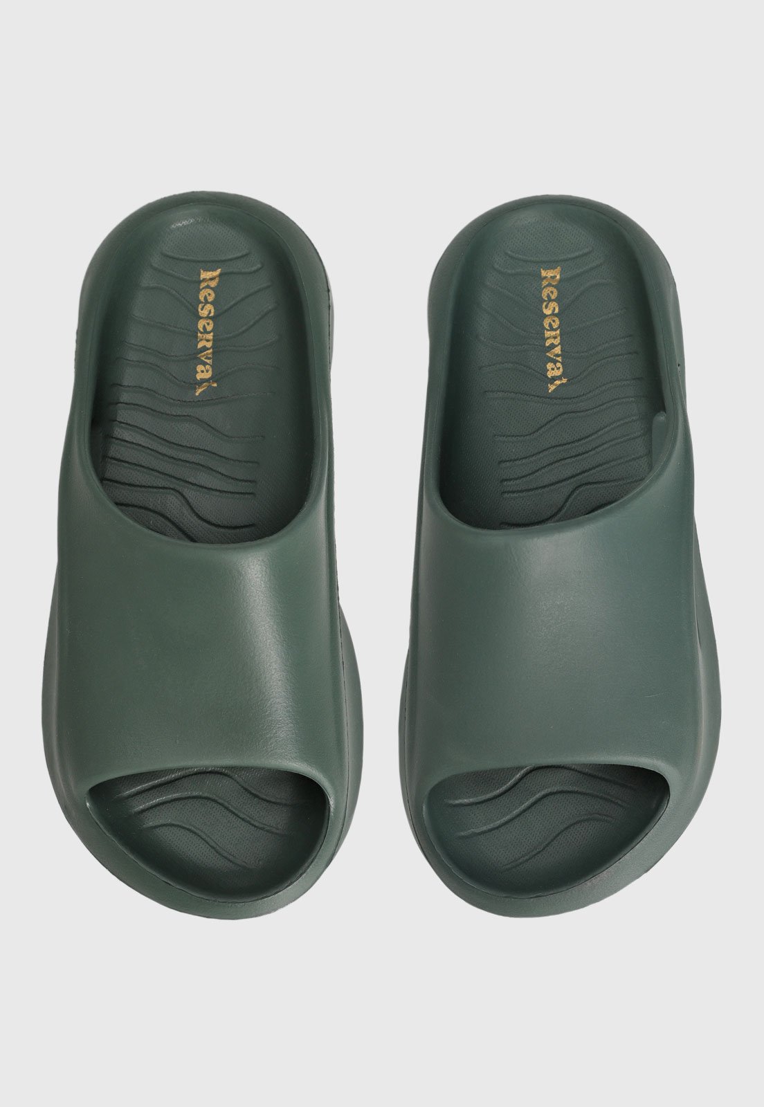Chinelo Masculino Reserva Slide Verde Escuro