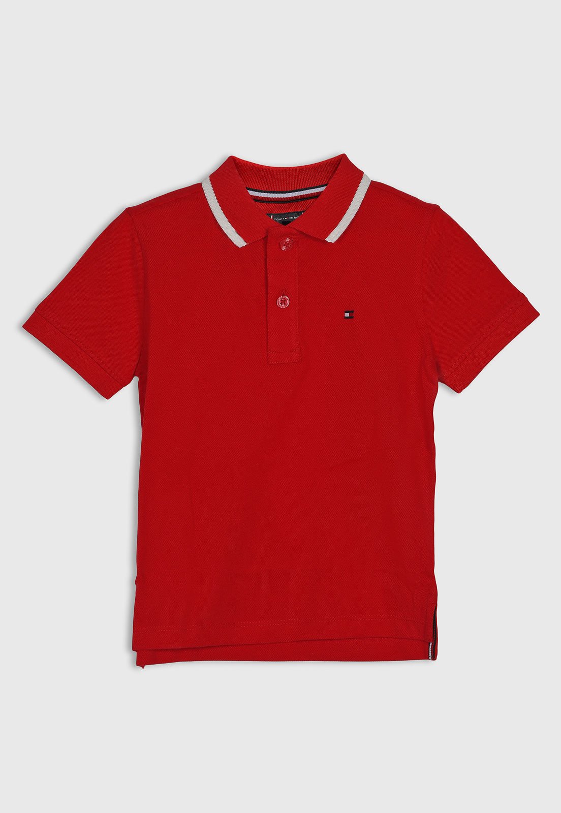 Infantil - Camisa Polo Tommy Hilfiger Logo Vermelha