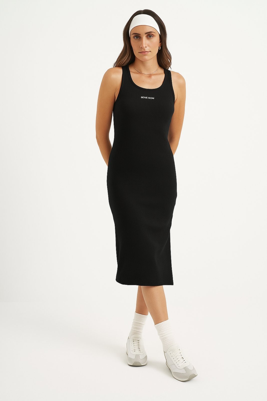 Vestido Colcci Sport Canelado Preto