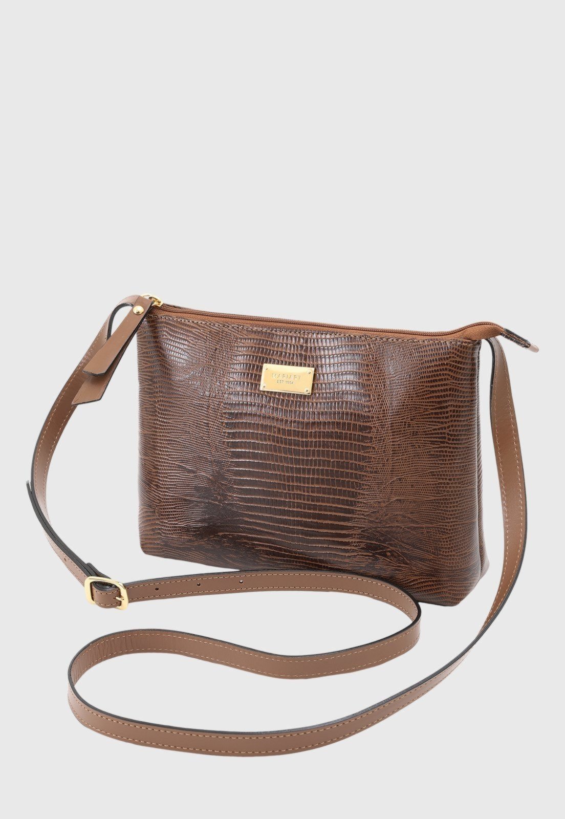 Vista 3 Bolsa Transversal Couro Mariart 2190MRT Havana caramelo Mariart caramelo