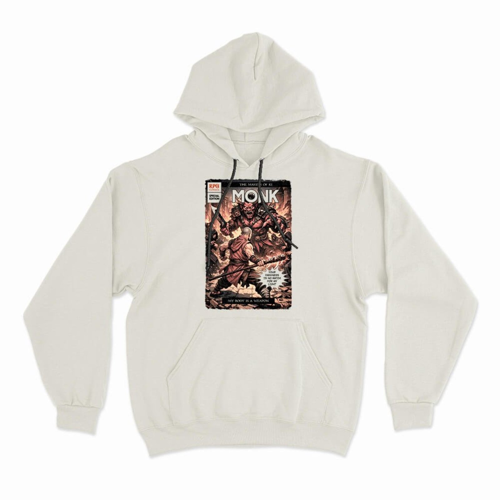 Moletom Com Capuz Monk Comics - Off White