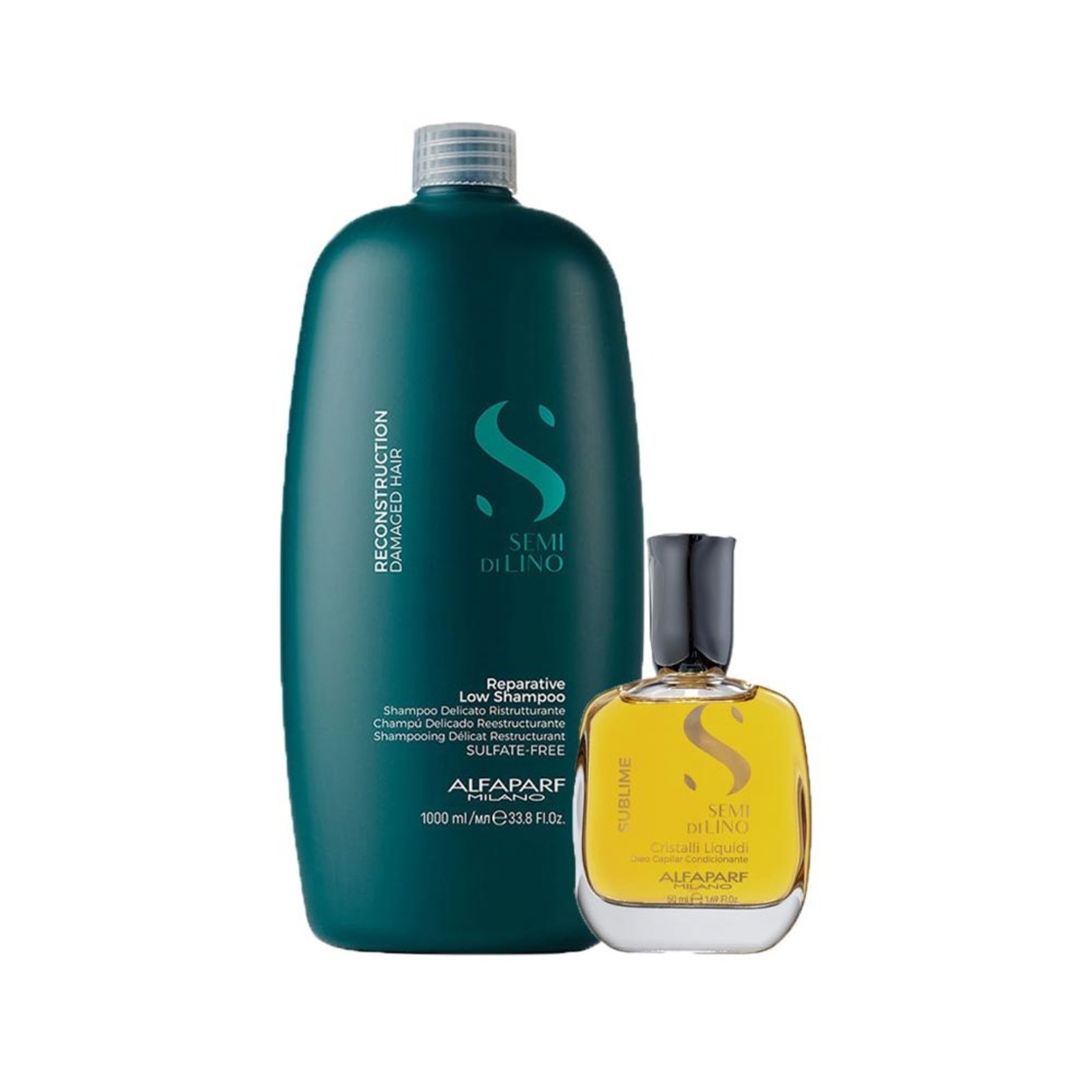 Alfaparf Semi Di Lino Reconstruction Shampoo e Óleo