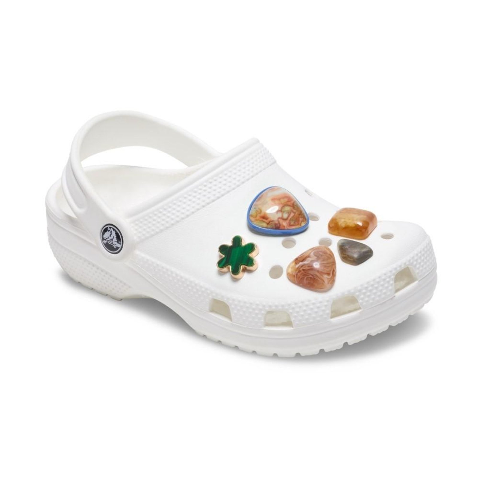 Vista 3 Infantil - Jibbitz™ Pedras Trabalhadas Pack Com 5 Peças Crocs branco