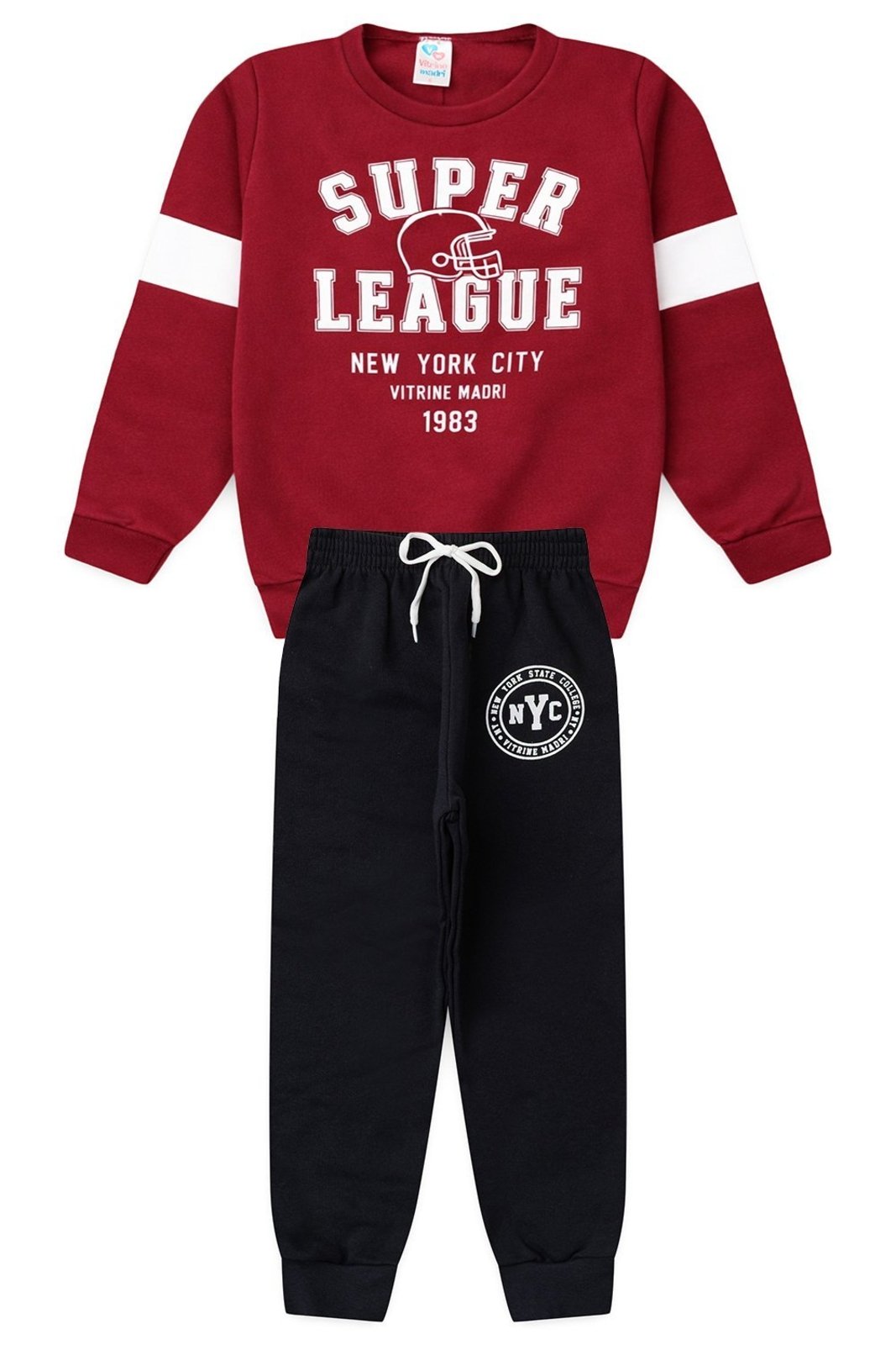 Infantil - Conjunto Moletom Menino College NYC League