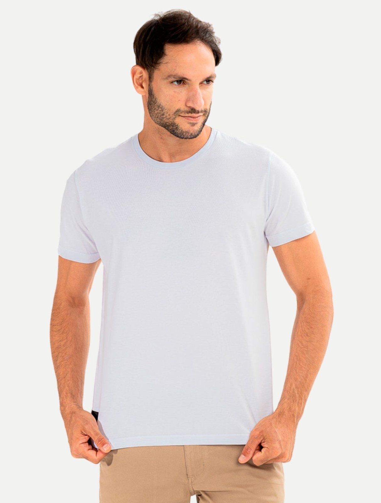 Camiseta King & Joe Slim Pima CA22801 Branca