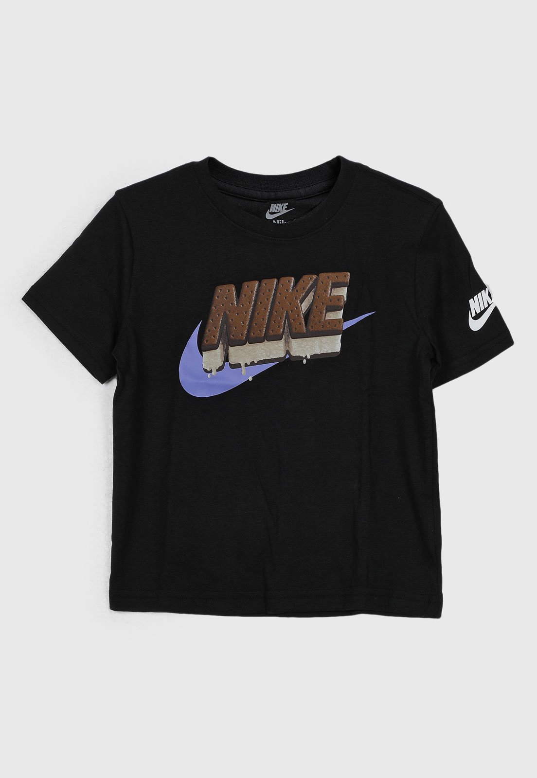 Infantil - Camiseta Nike Gráfica Preta