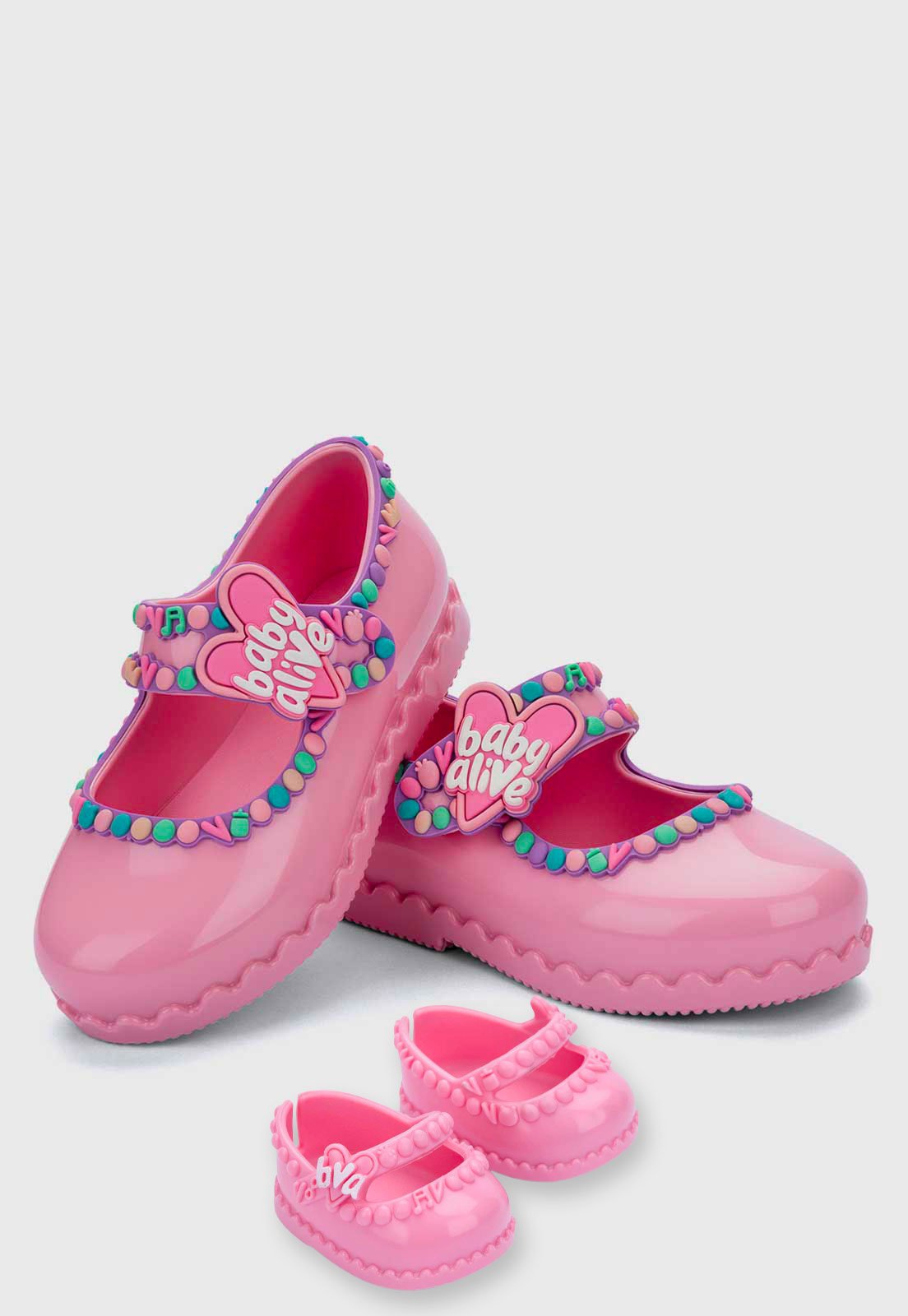 Infantil - Sapatilha Mini Melissa HIP Ballerina Baby Alive Rosa