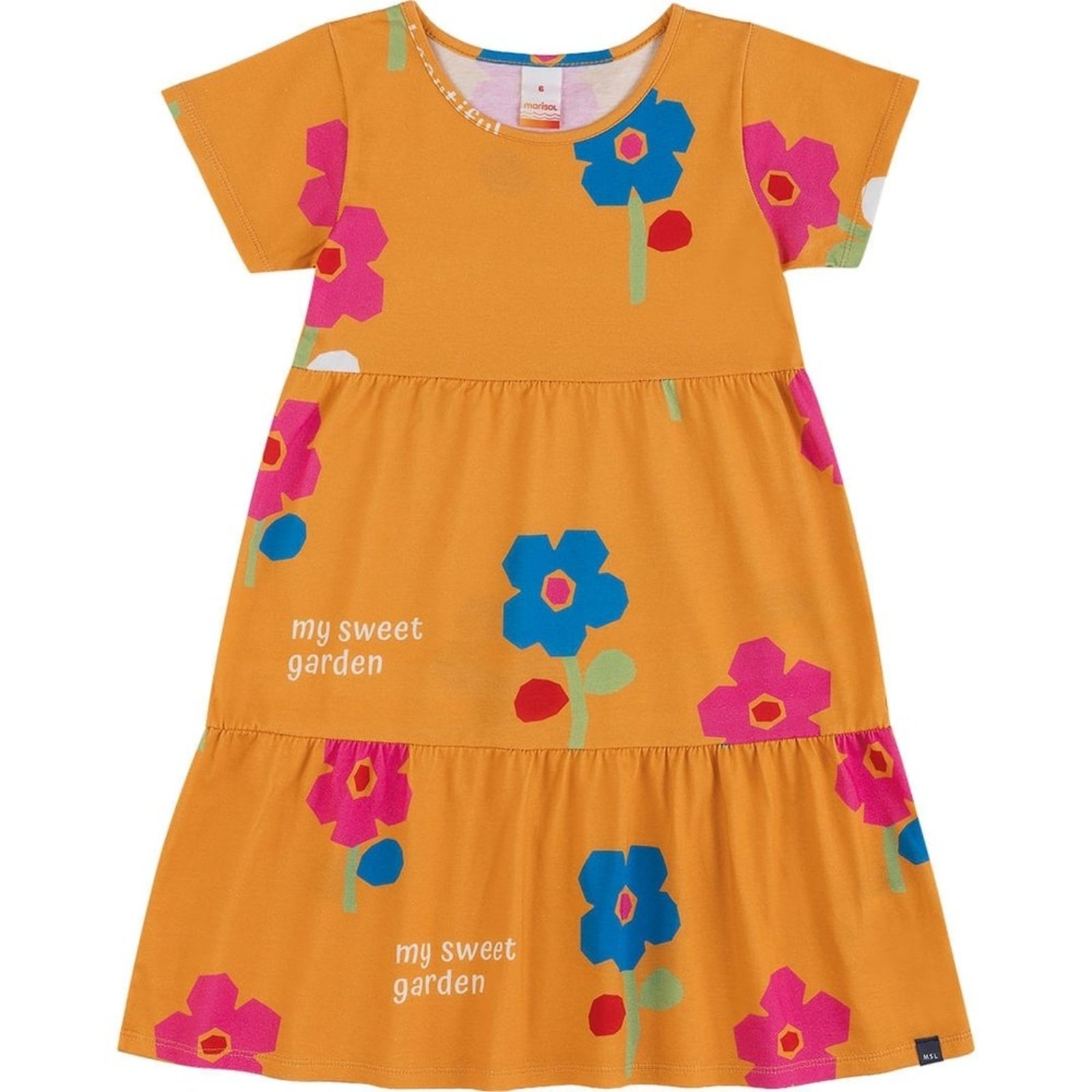 Infantil - Vestido Curto Estampado Menina Marisol