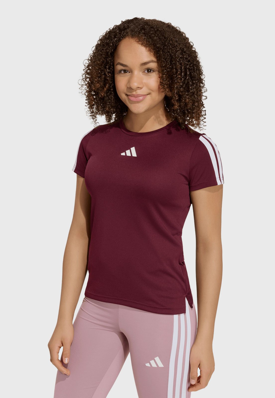 Infantil - Camiseta adidas Sportswear Vinho