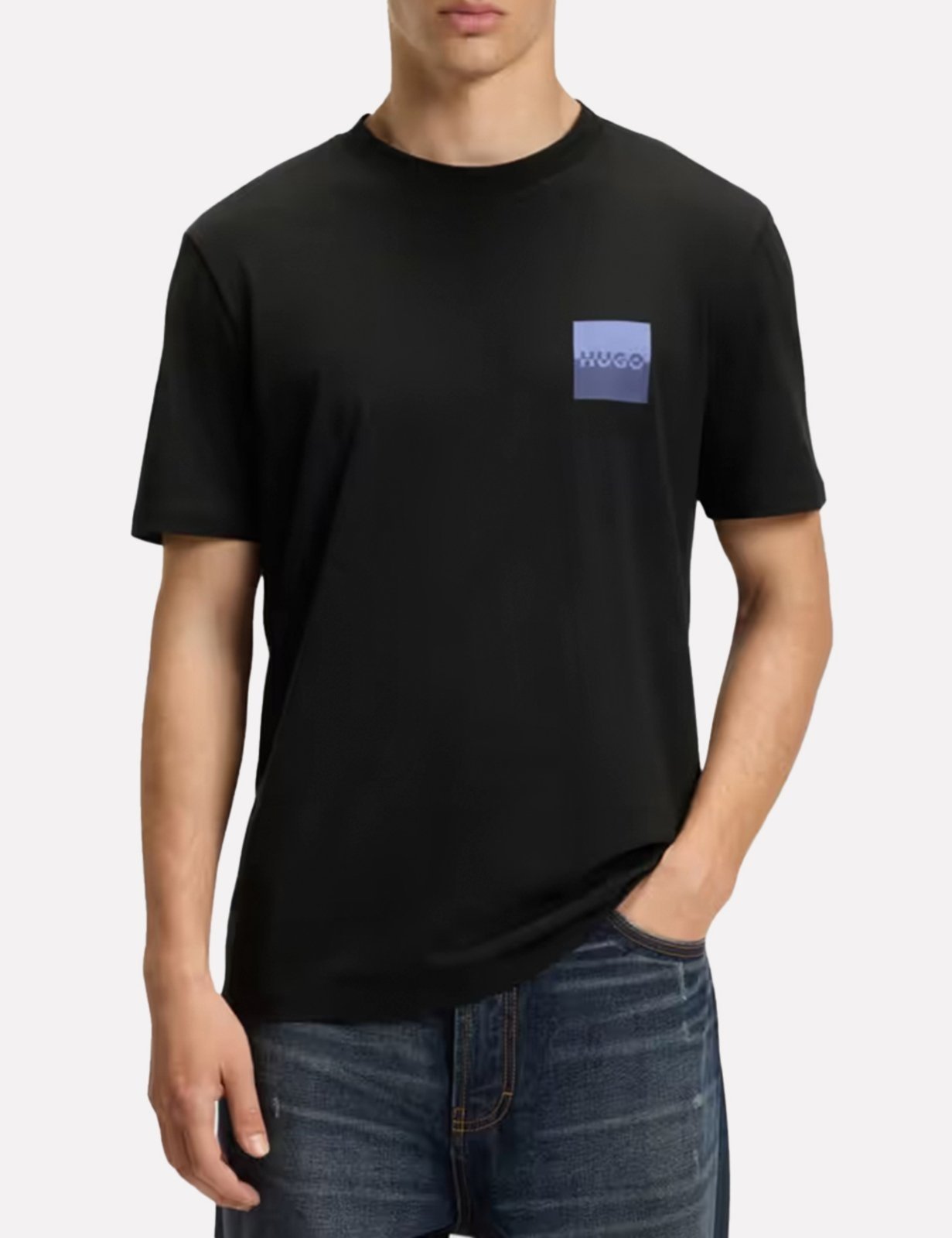 Camiseta Hugo Boss Masculina Regular Dapusi Preta
