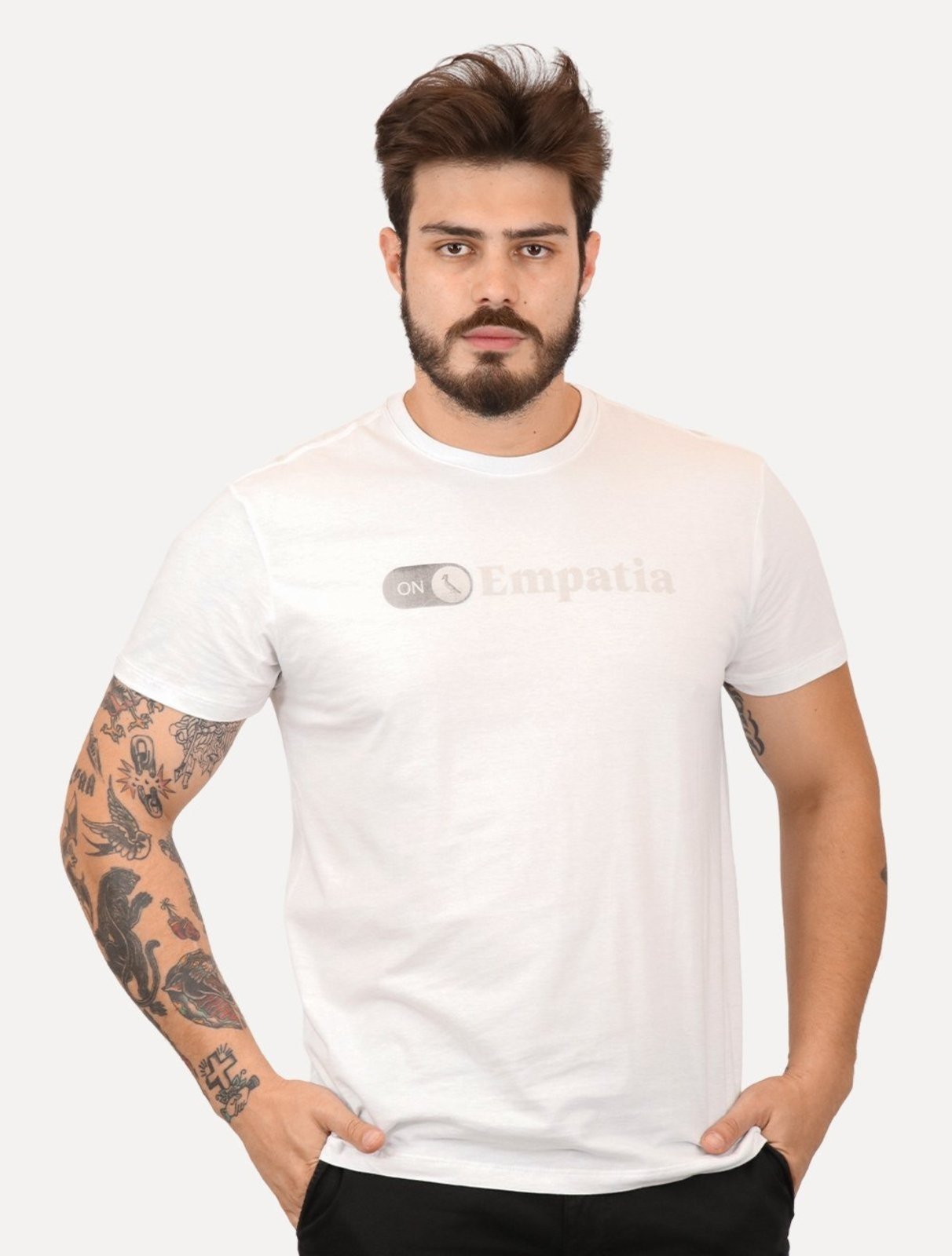 Camiseta Reserva Masculina Empatia On Branca