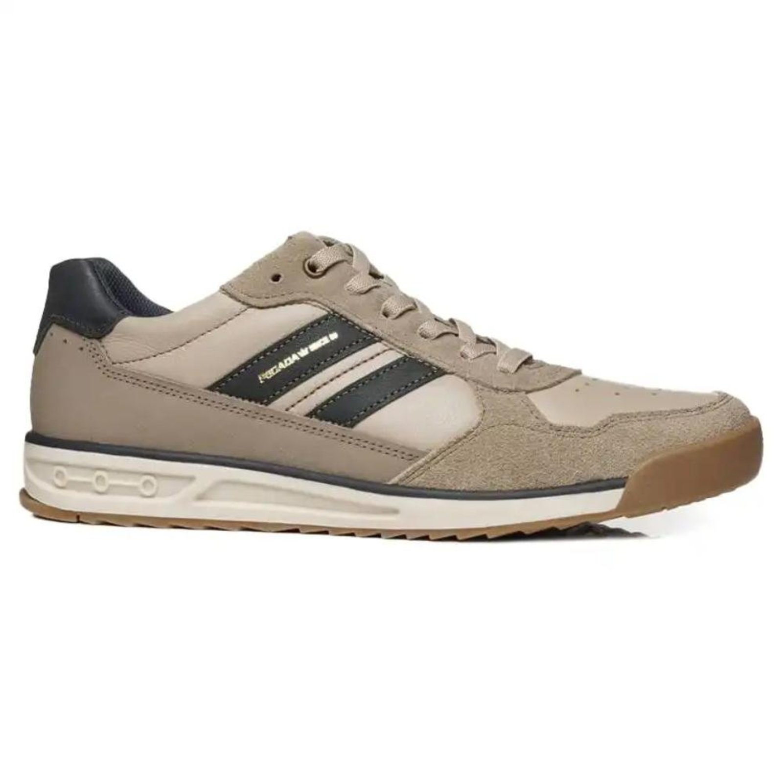 Tênis Pegada Casual Stretch Masculino Bege