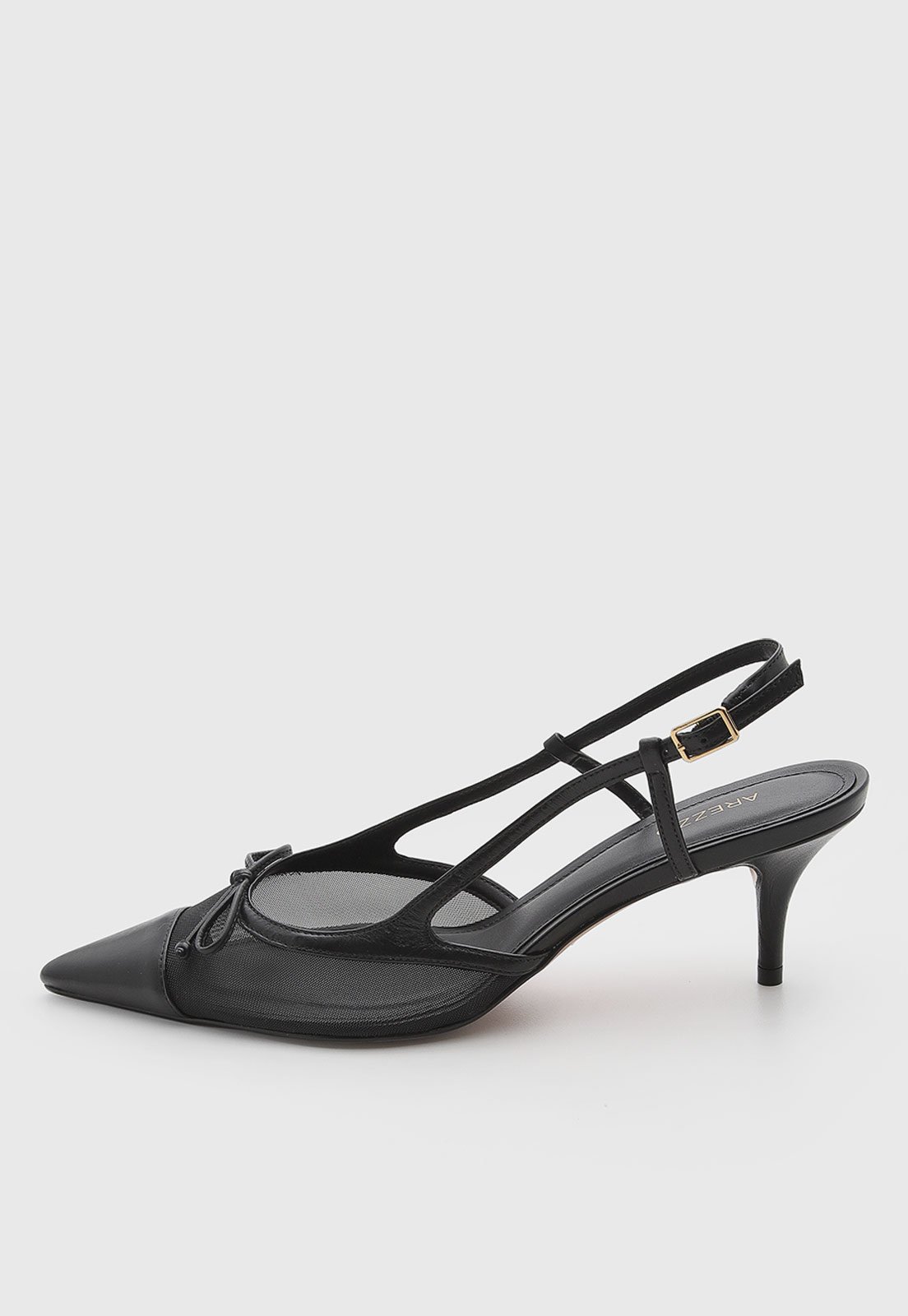 Scarpin Feminino Arezzo Salto Médio Preto