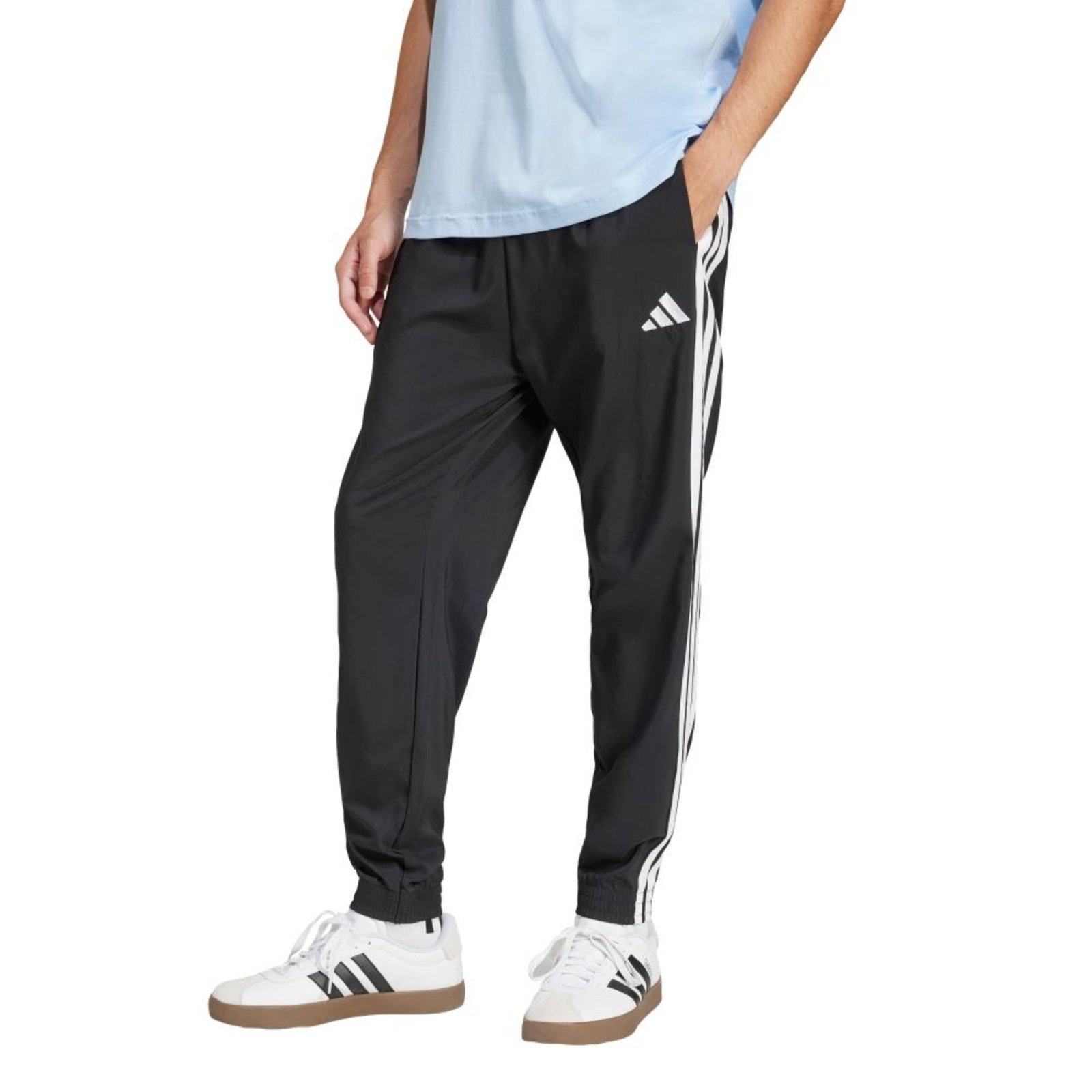 Calça Malha Essentials Três Listras adidas Sportswear Preto