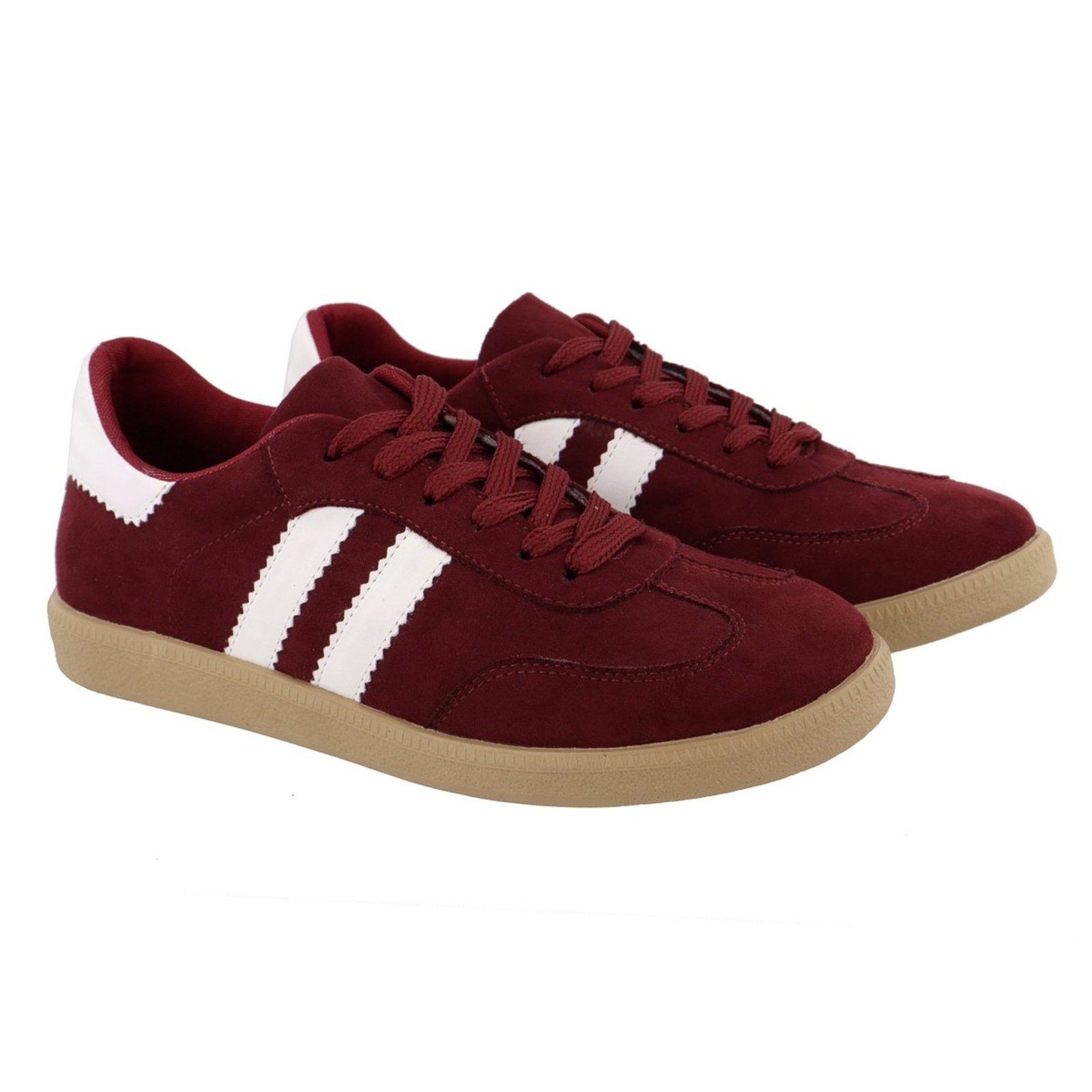 Tênis Feminino Casual Retro Lançamento Bordô Kuento Shoes