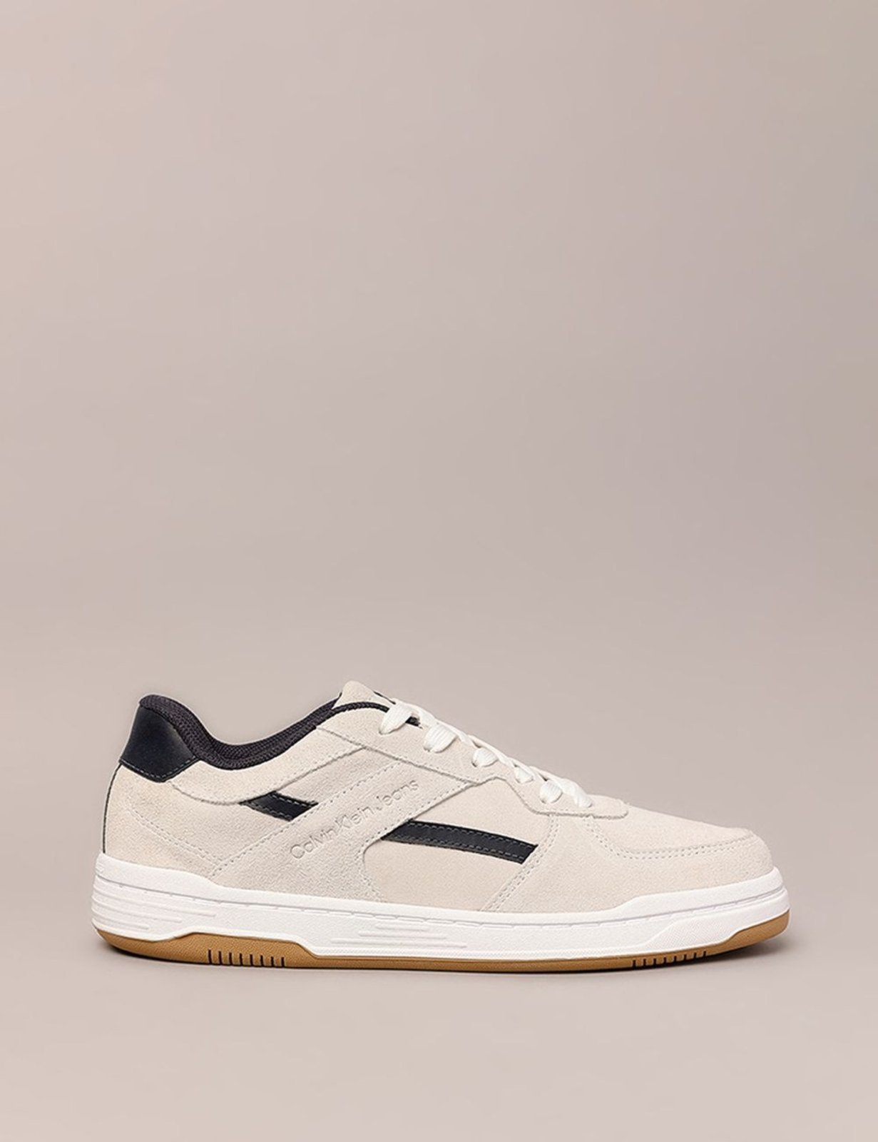 Tênis Masculino Court Camurça Layers Calvin Klein Jeans - Off White Calvin Klein Jeans
