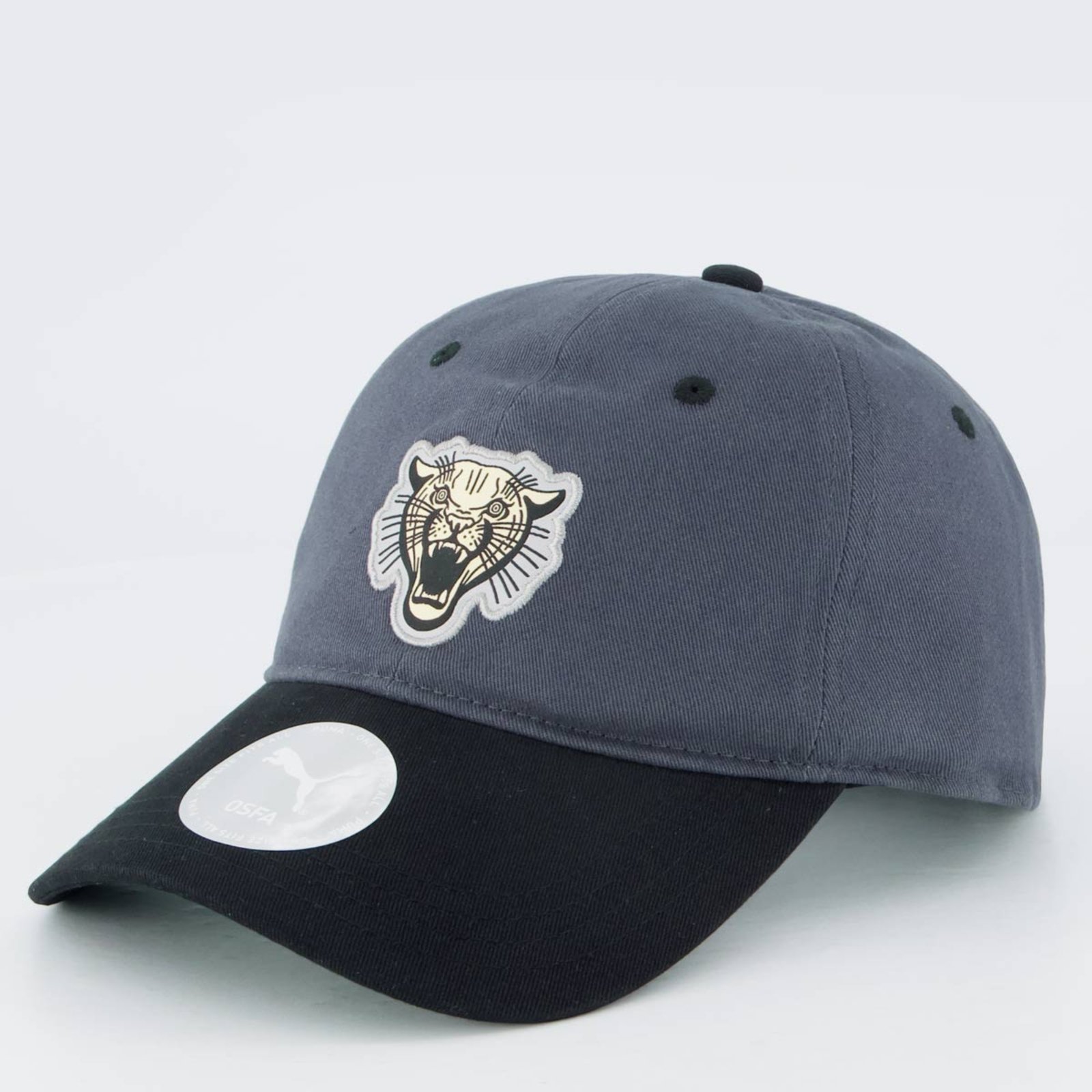Boné Puma Graphic Dad Cinza e Preto
