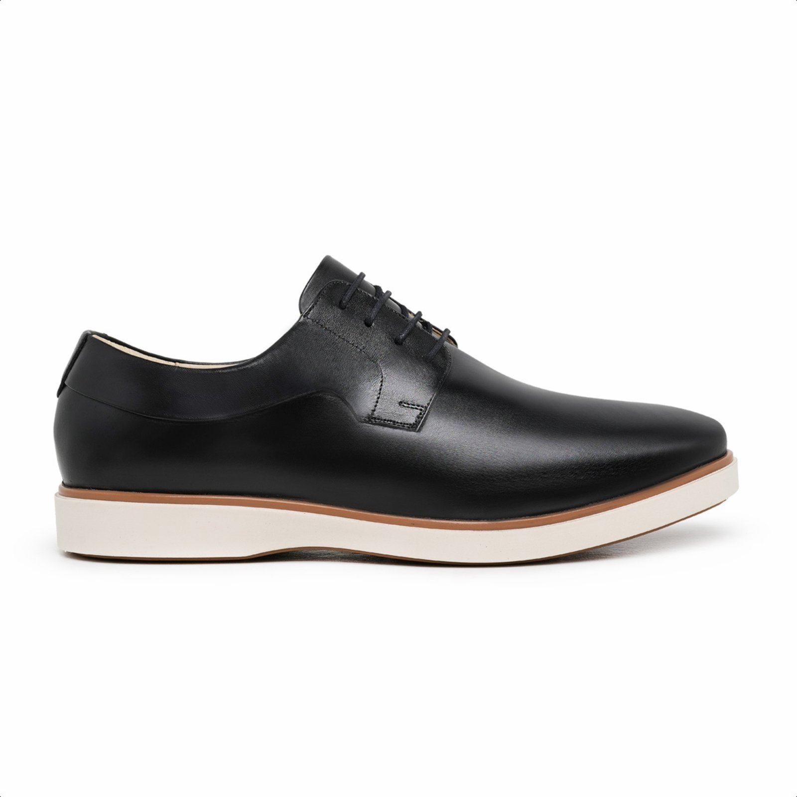 Sapato Casual Derby Lorenzo Masculino Paulo Vieira Homem cor Preto