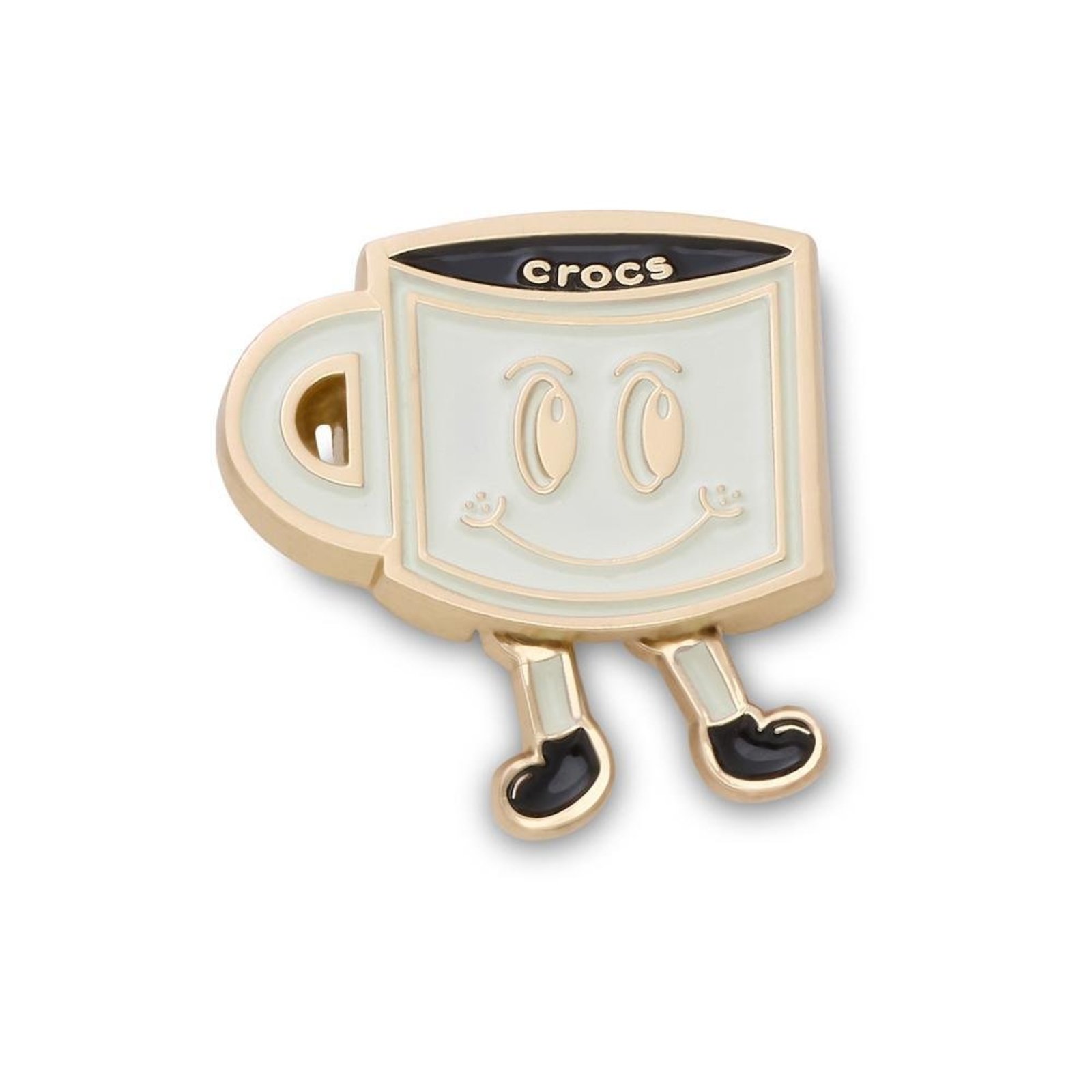 Infantil - Jibbitz™ Caneca Rosto Feliz Esmaltada Único Branco