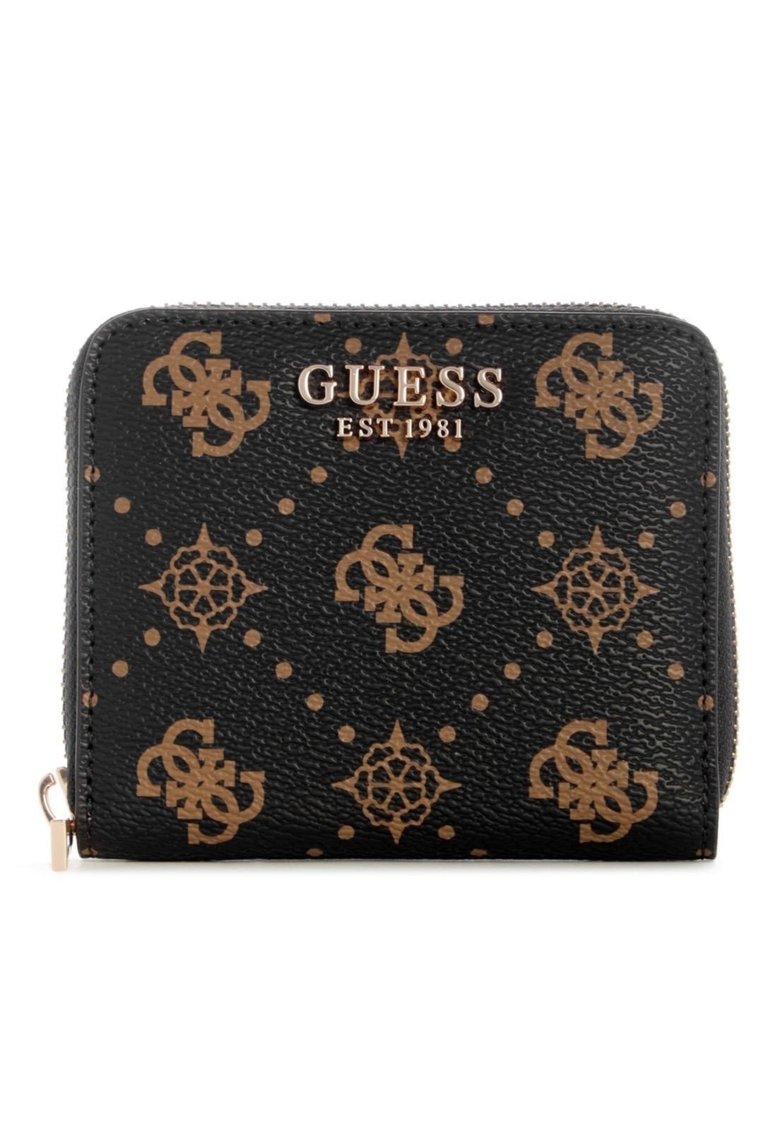 Vista 2 Carteira Guess Carrie Logo Slg Sml Zip Around Guess marrom