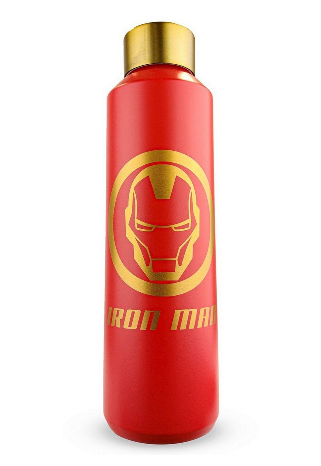 Vista 3 Garrafa Térmica Iron Man Marvel Homem De Ferro 600ml Inoxidável vermelho Marvel vermelho