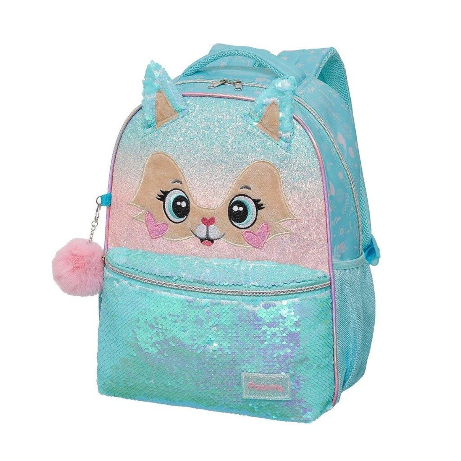 Infantil - Mochila Pacific Pack Me Raposa Sweet Fox Orelhas 3D Azul