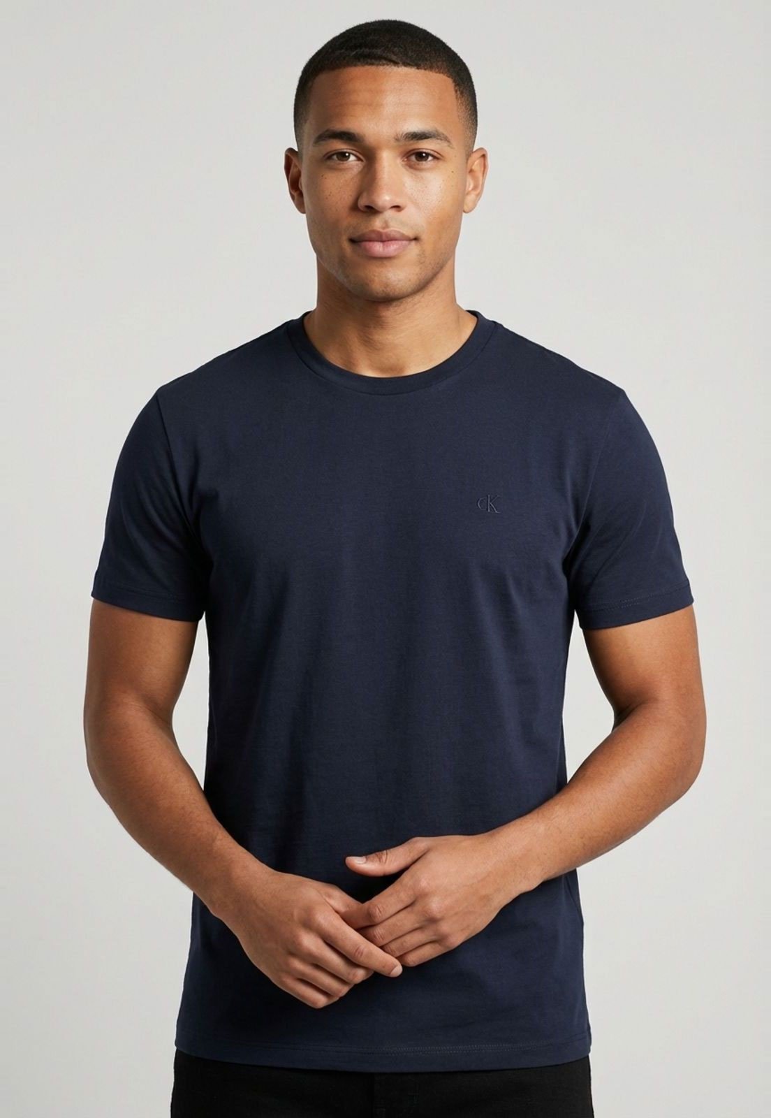 Camiseta Masculina Calvin Klein Jeans Address Azul Marinho