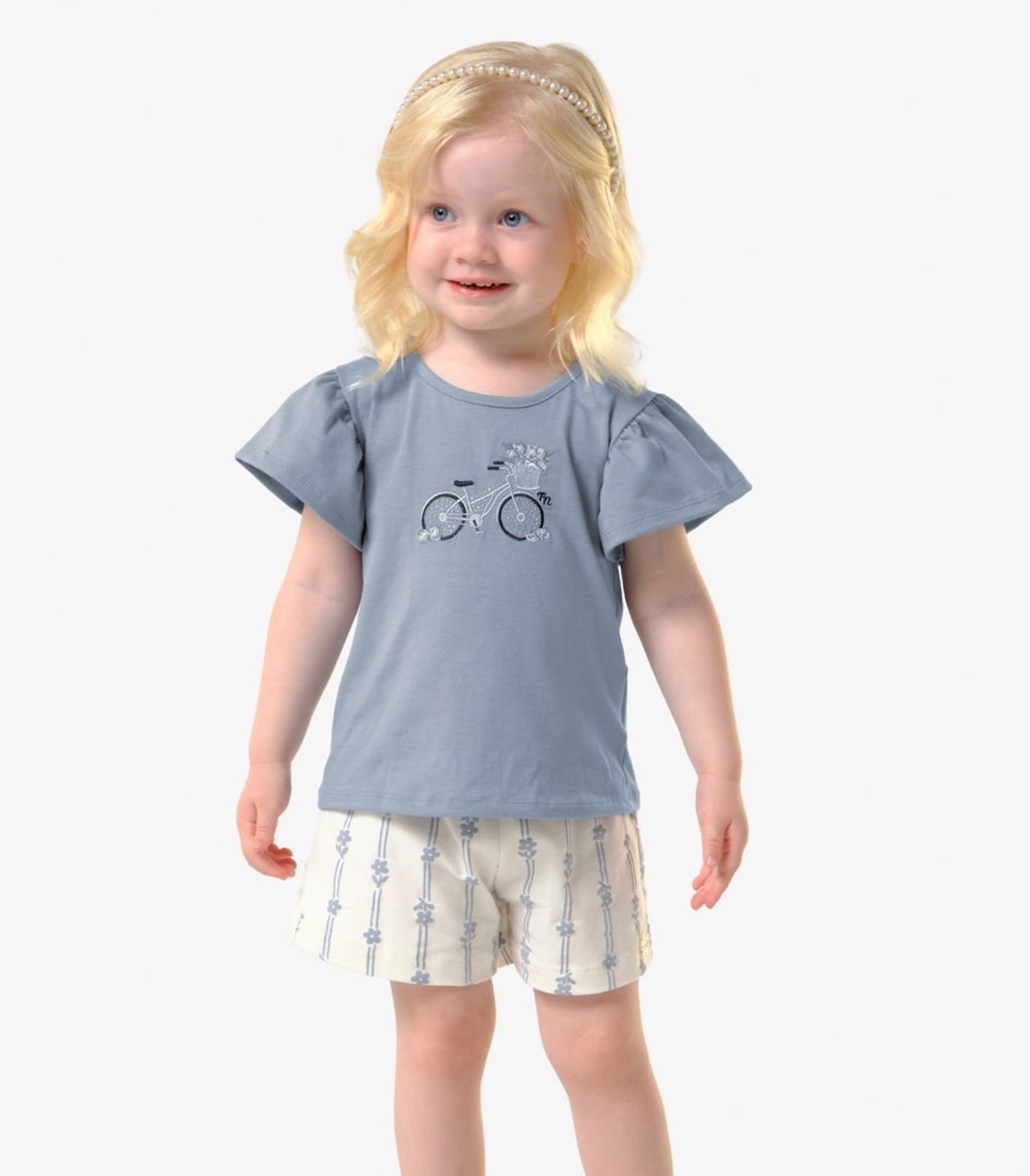 Infantil - Conjunto Blusa Com Shorts Trick Nick Azul
