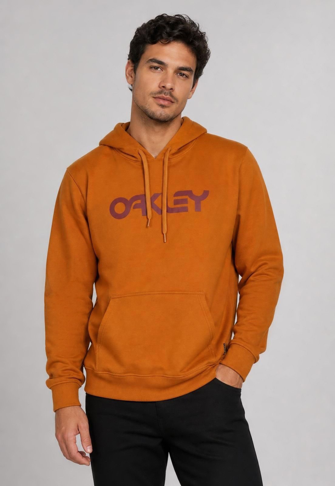 Blusa de Moletom Fechada Masculina Oakley B1B PO Hoodie Amarelo