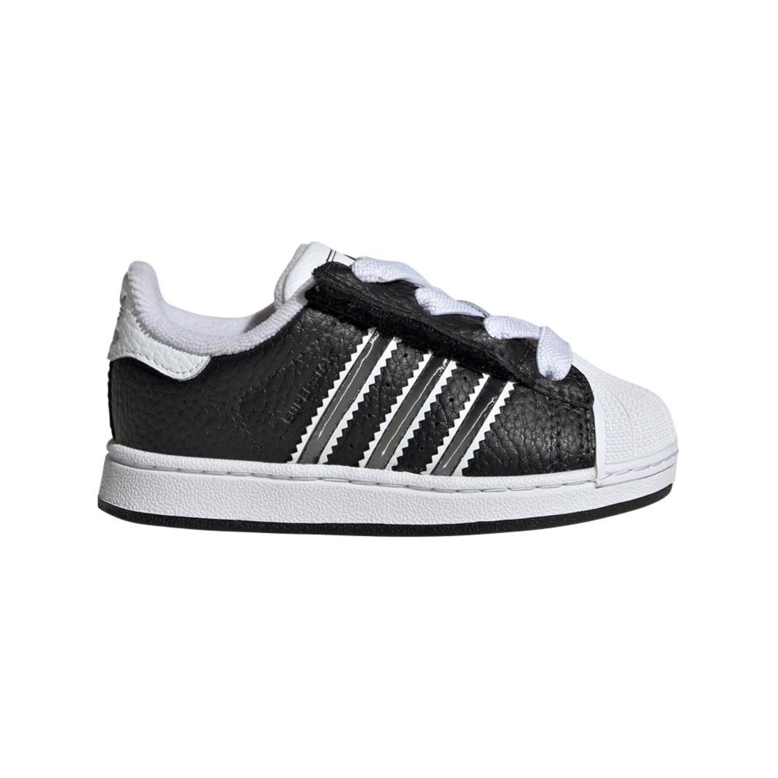 Infantil – Tênis Superstar II Comfort Closure Elastic Lace adidas Originals Preto