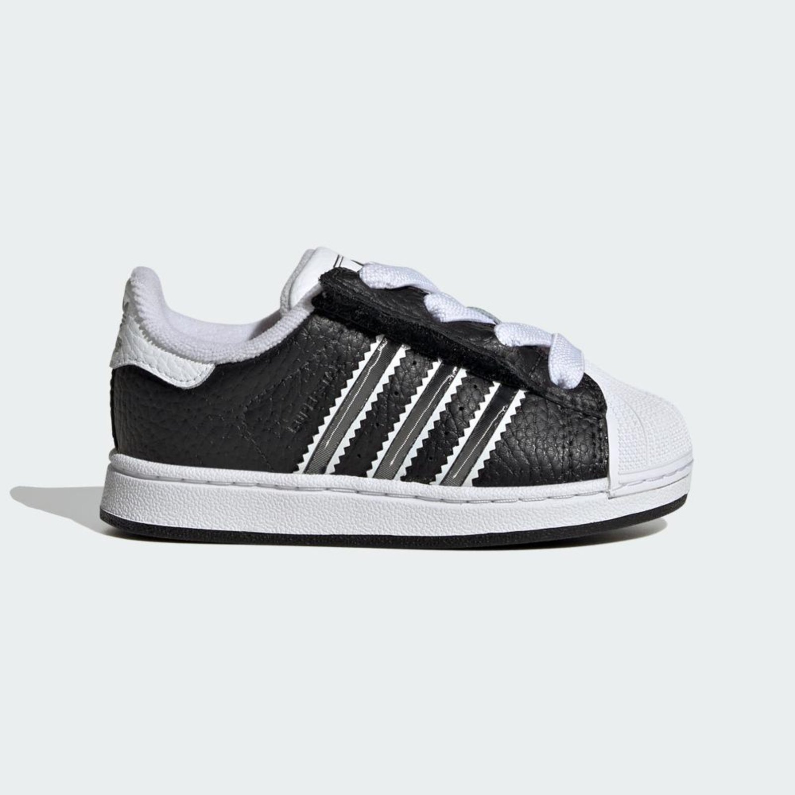Vista 3 Infantil - Tênis Superstar II Comfort Closure Elastic Lace adidas Originals preto adidas Originals preto
