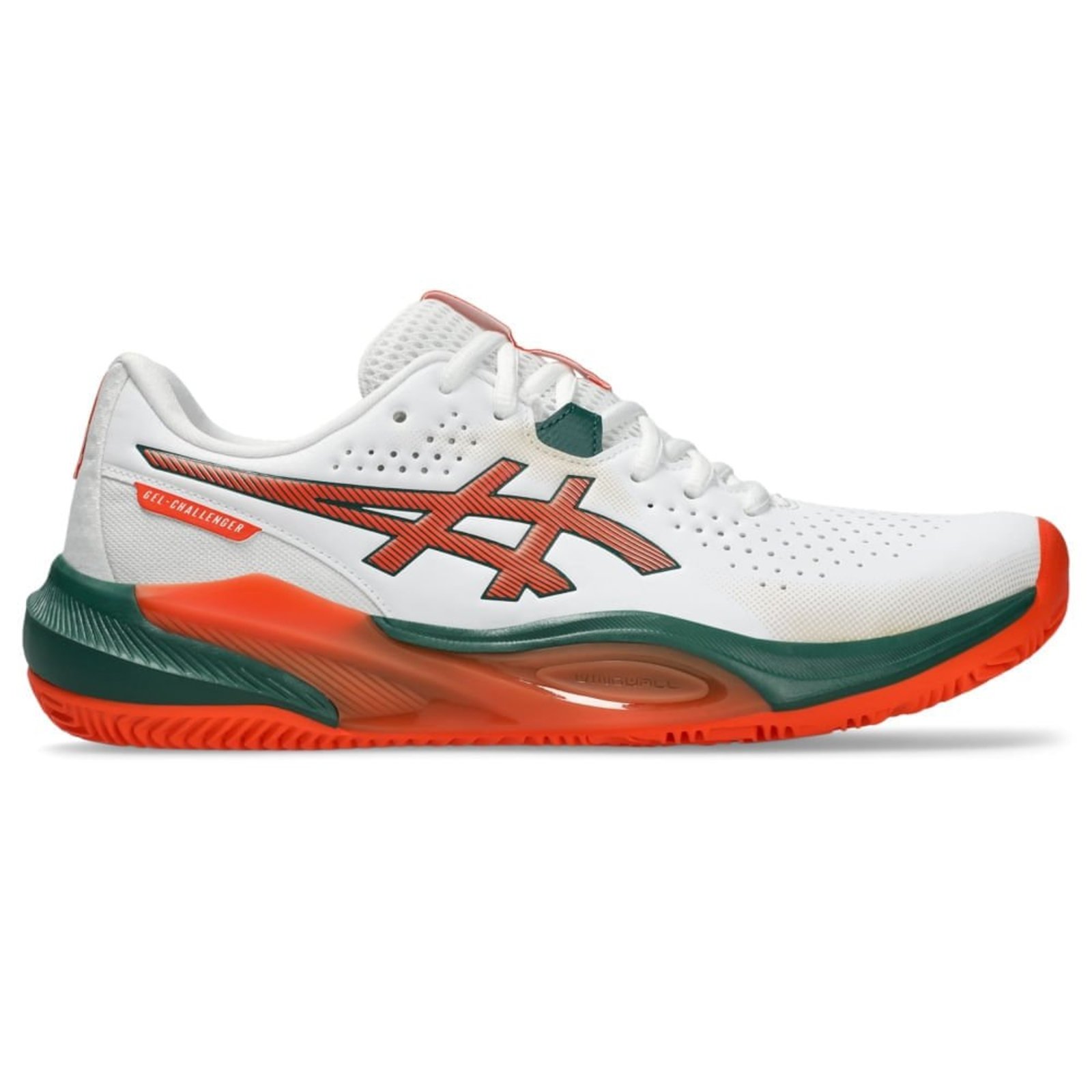 Tênis ASICS Gel-Challenger 15 Padel - Masculino - Branco/Laranja