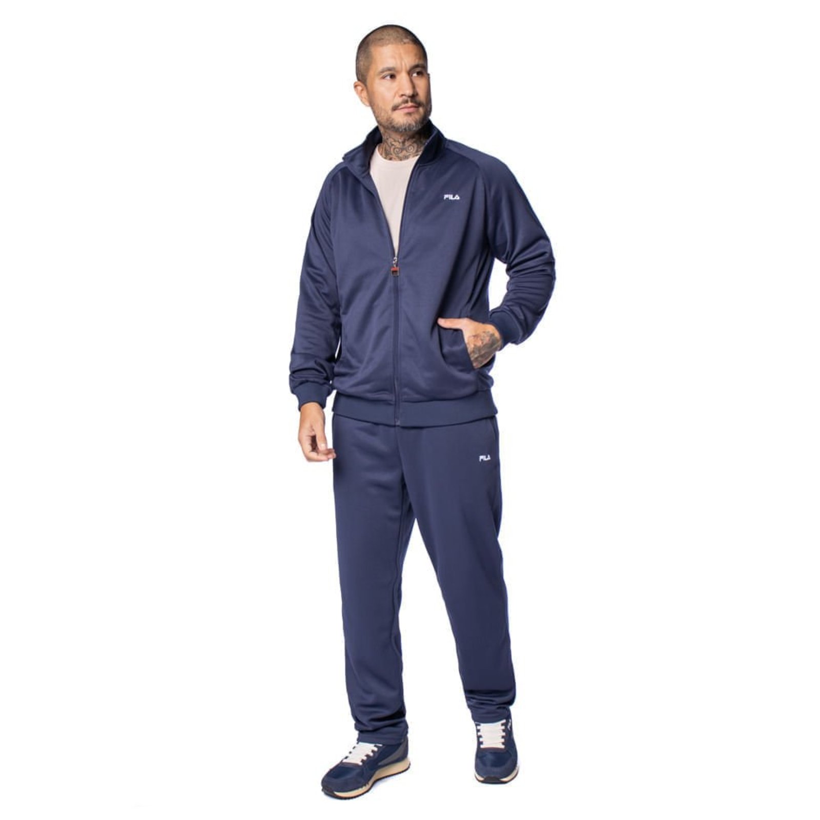 Agasalho Masculino Fila Essentials Ii Esportivo Marinho