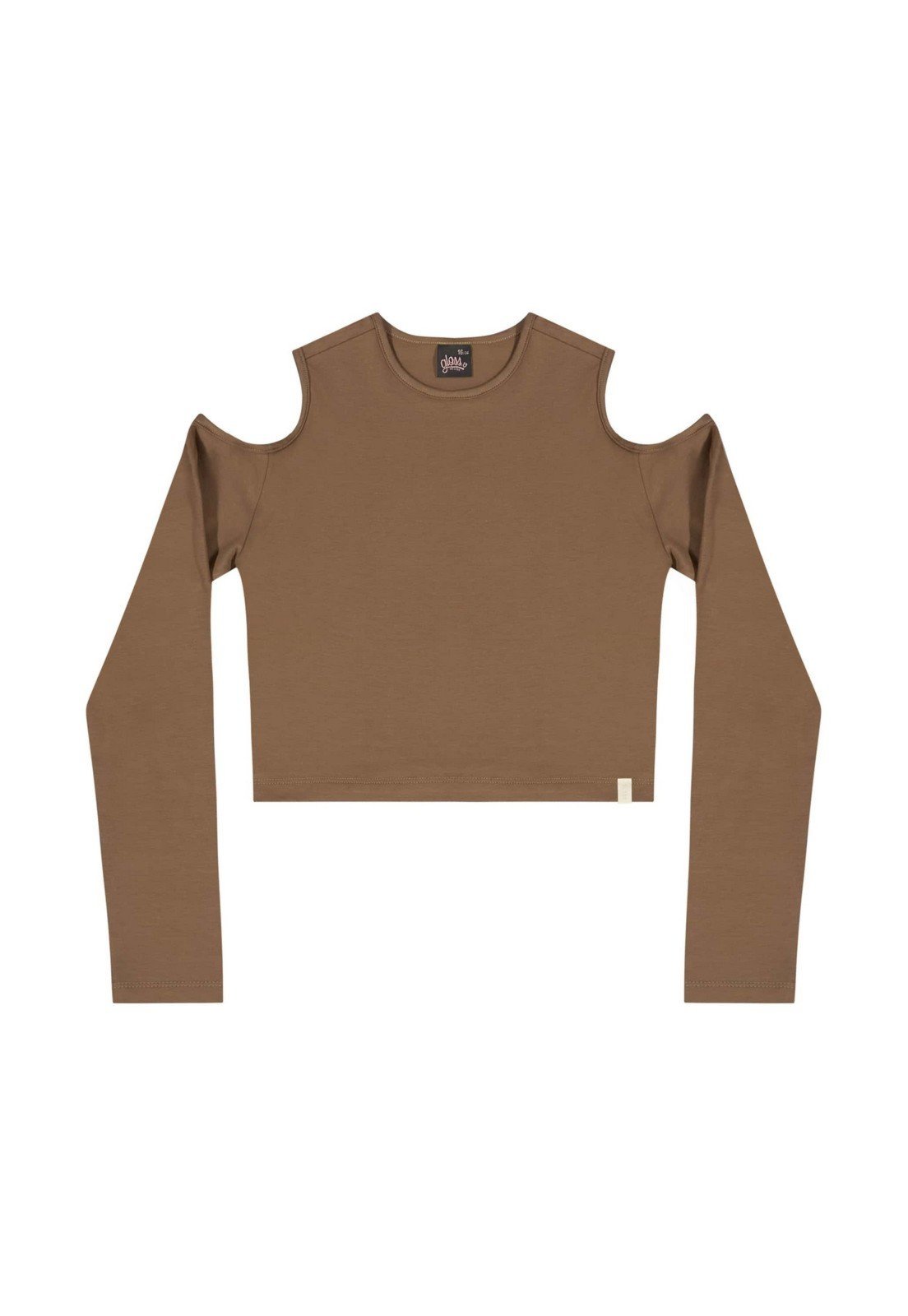 Infantil - Blusa Juvenil em Cotton Gloss Marrom