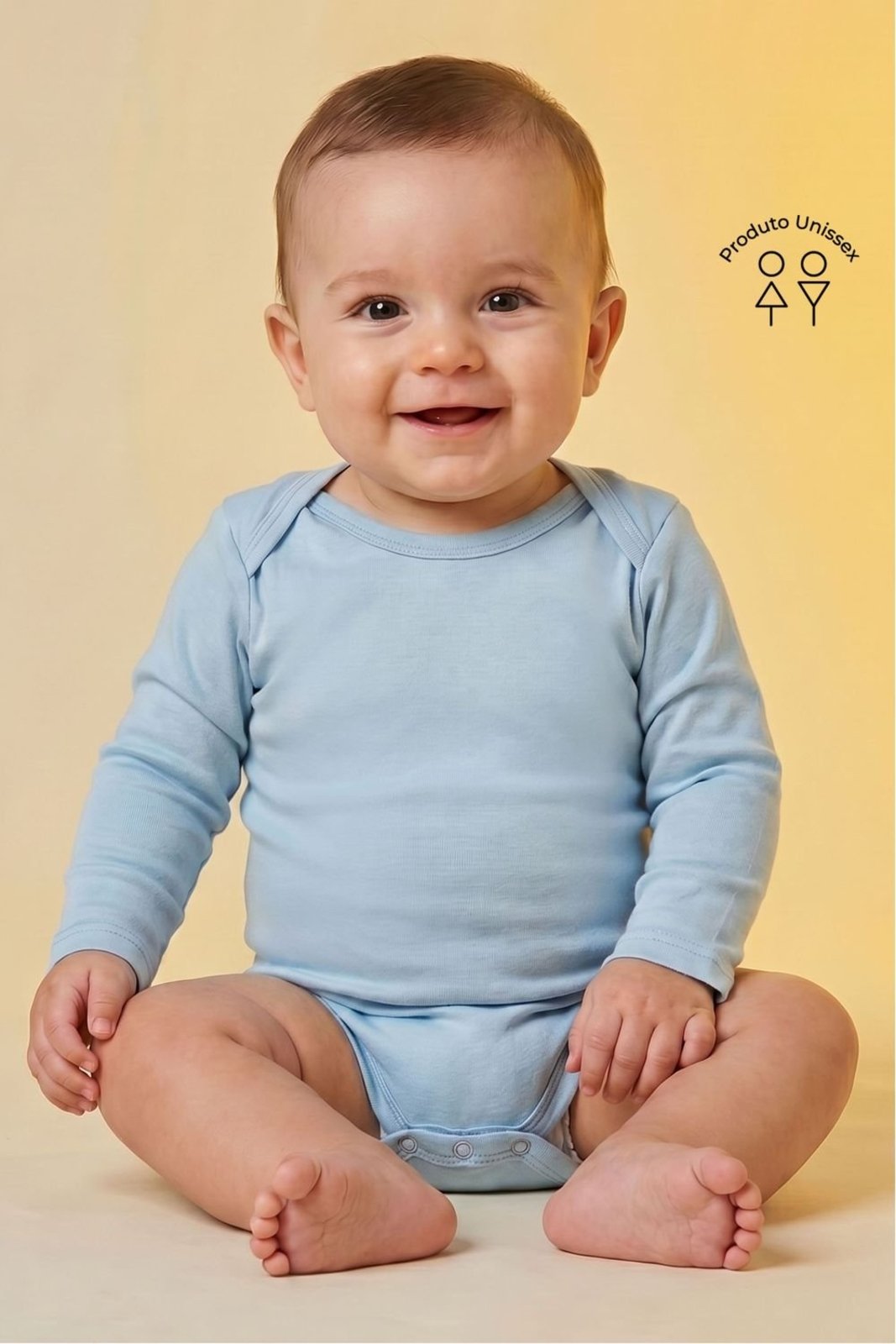 Infantil - Body Unissex Básico Elian Azul