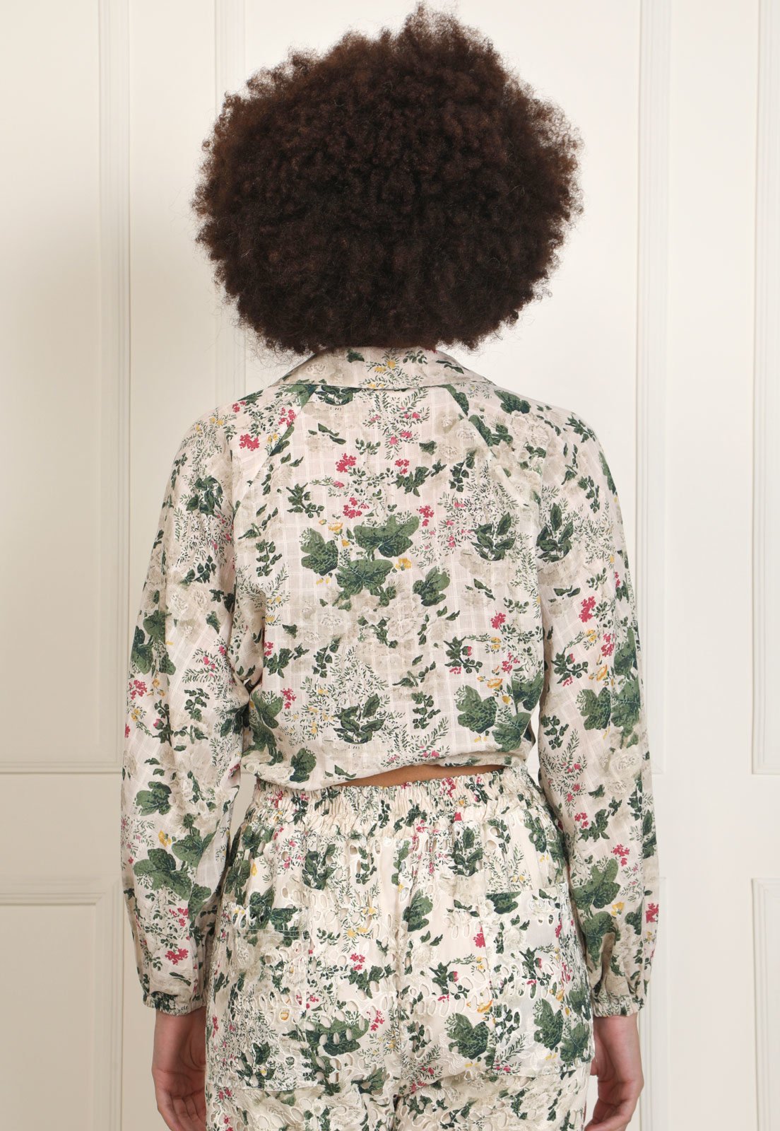 Vista 3 Camisa Cruise Bege floral floral