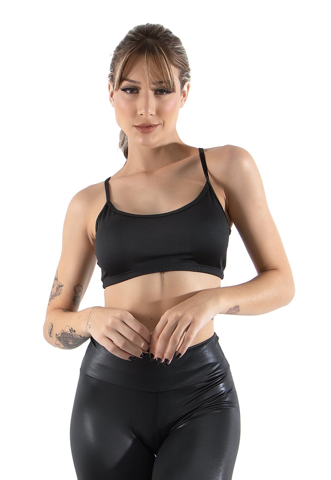 Top Alcinha 4 Estações Suplex Preto