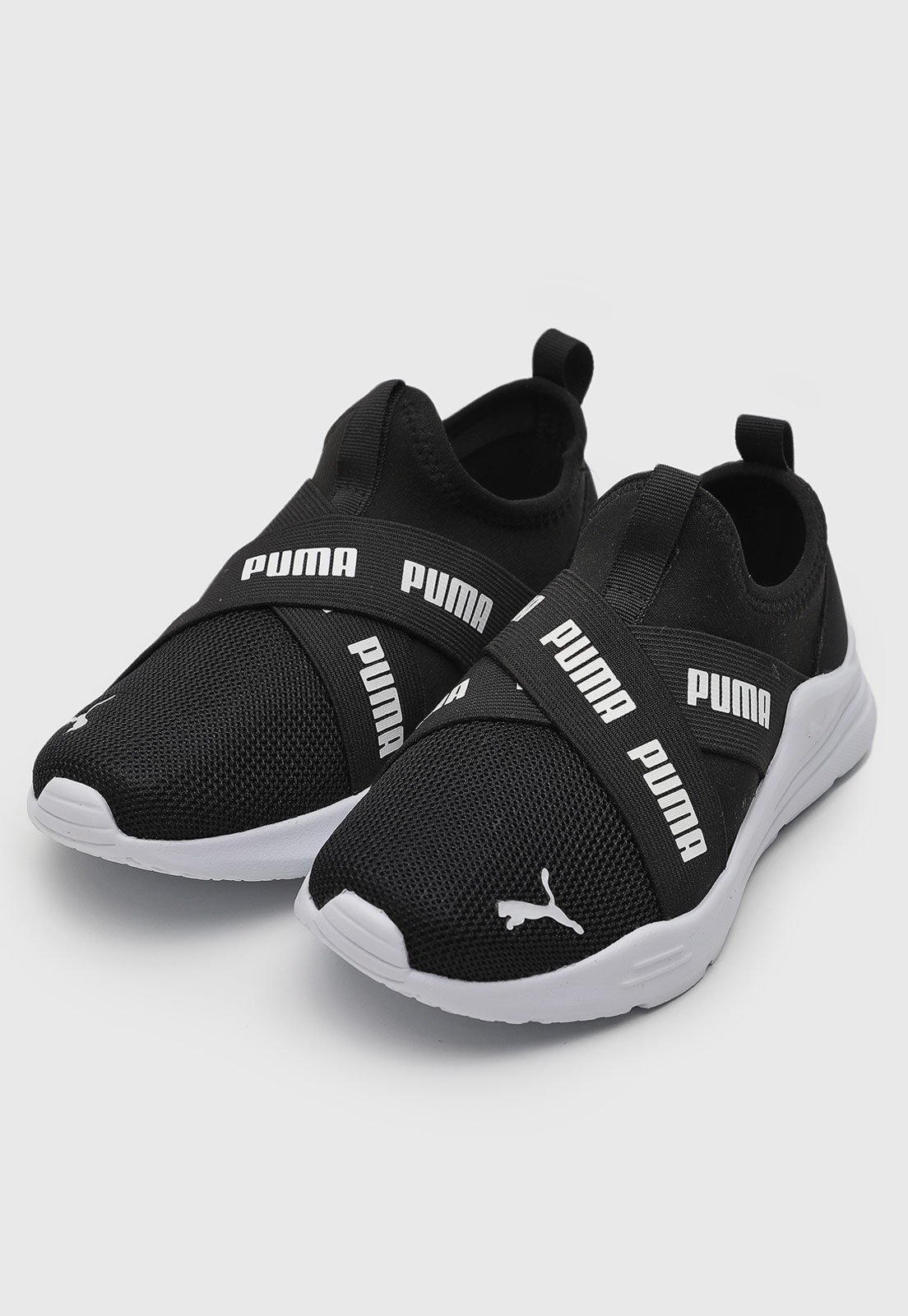 Infantil - Tênis Puma Wired Run Slip-On Preto