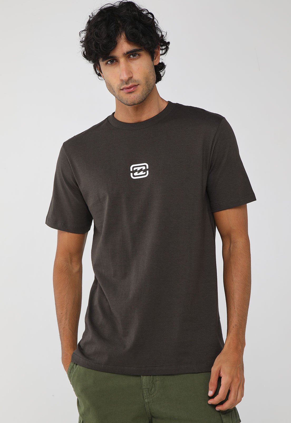 Camiseta Masculina Billabong Bracket Wave Marrom