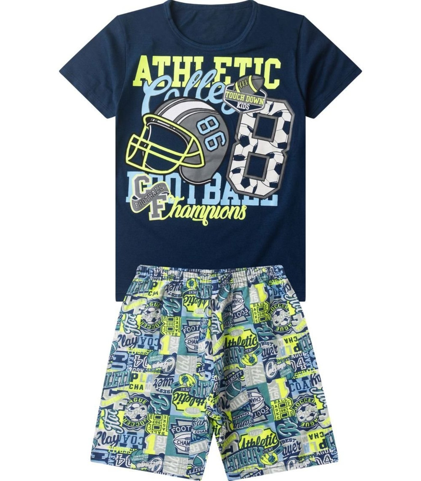 Pijama Menino Brilha No Escuro Select Azul