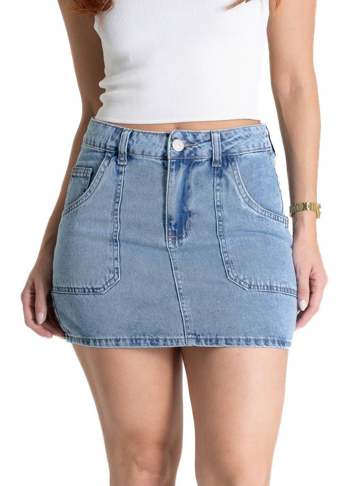 Saia Jeans Sawary – 281204 – Azul – Sawary